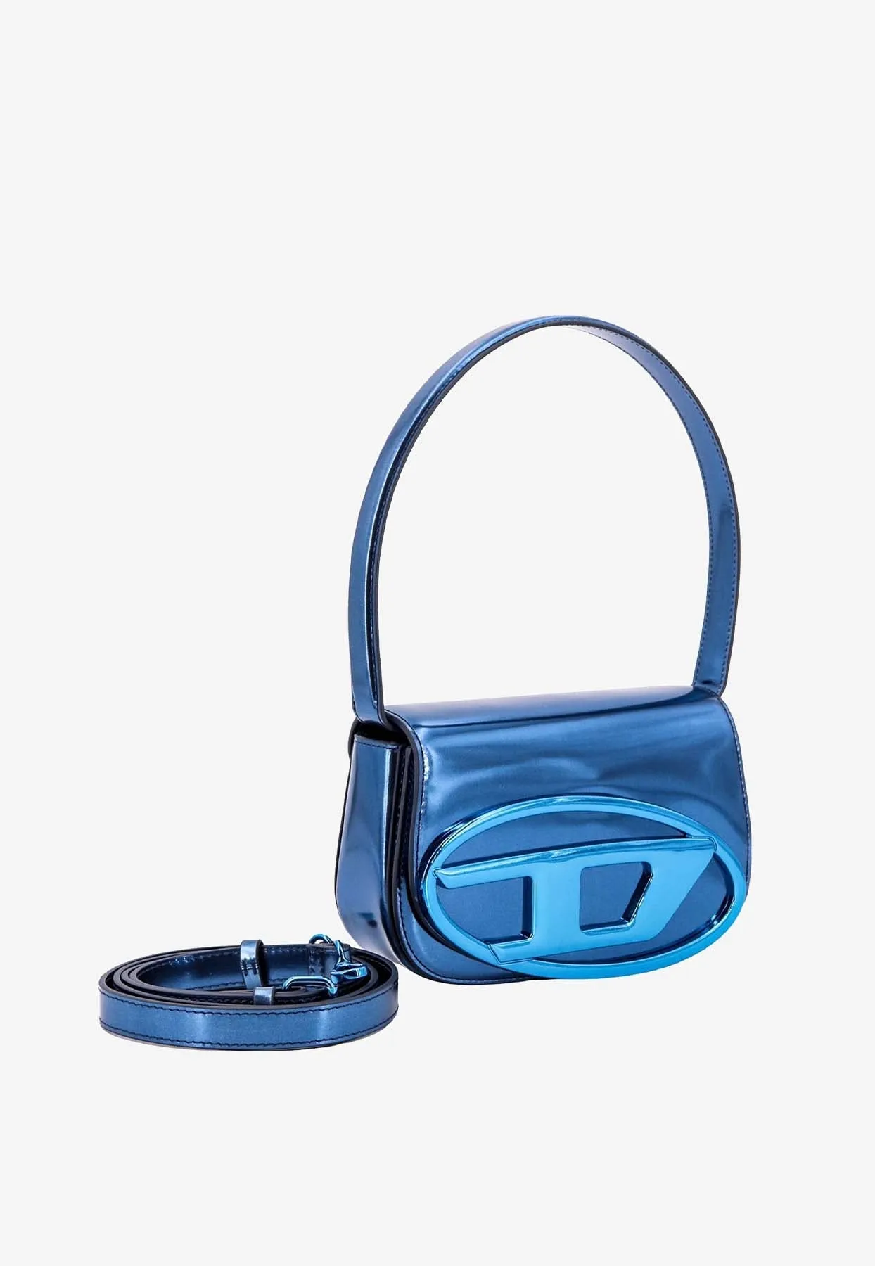 1DR-Iconic Mirrored Leather Shoulder Bag