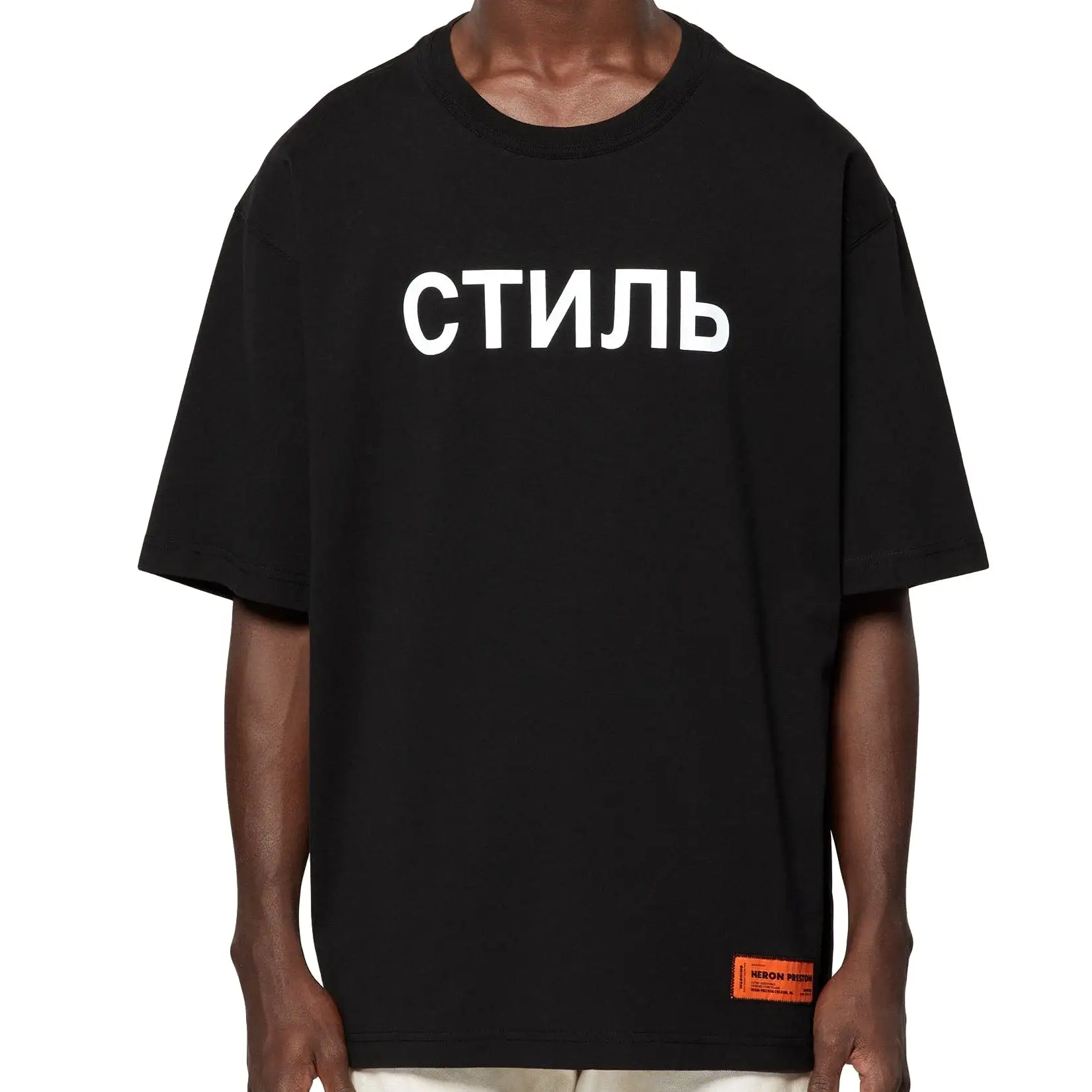 (60% OFF) HERON PRESTON CTNMB Logo Tee Black