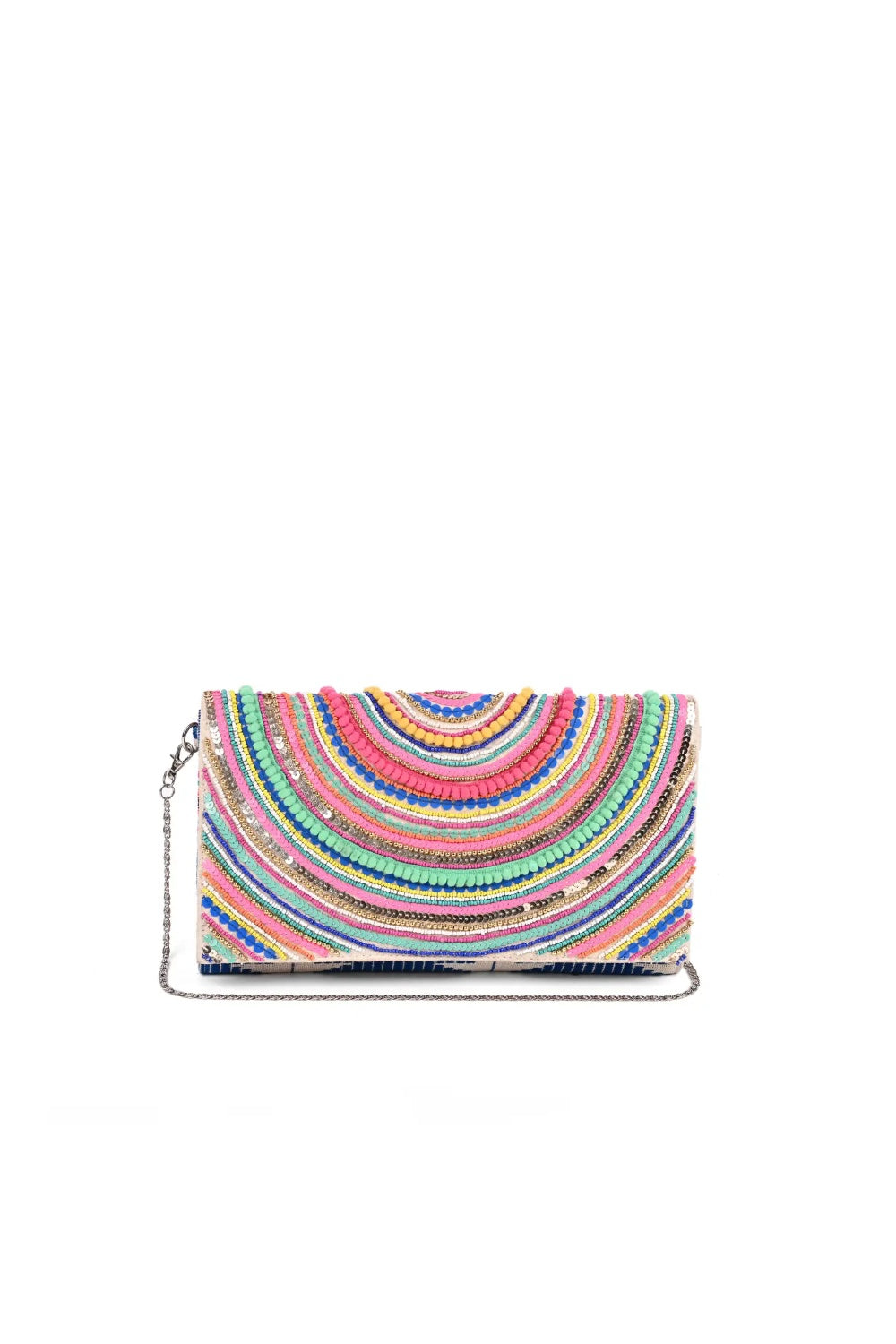 ALEX POM POM CLUTCH