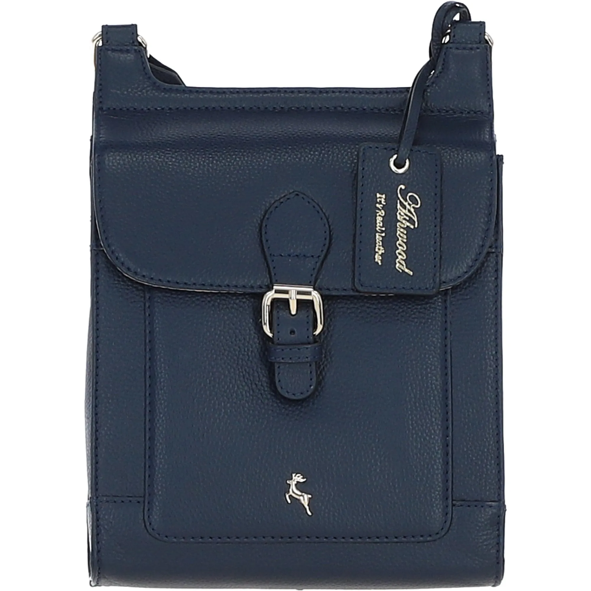 Ashwood Leather Exquisite Crossbody Bag Navy: X-33