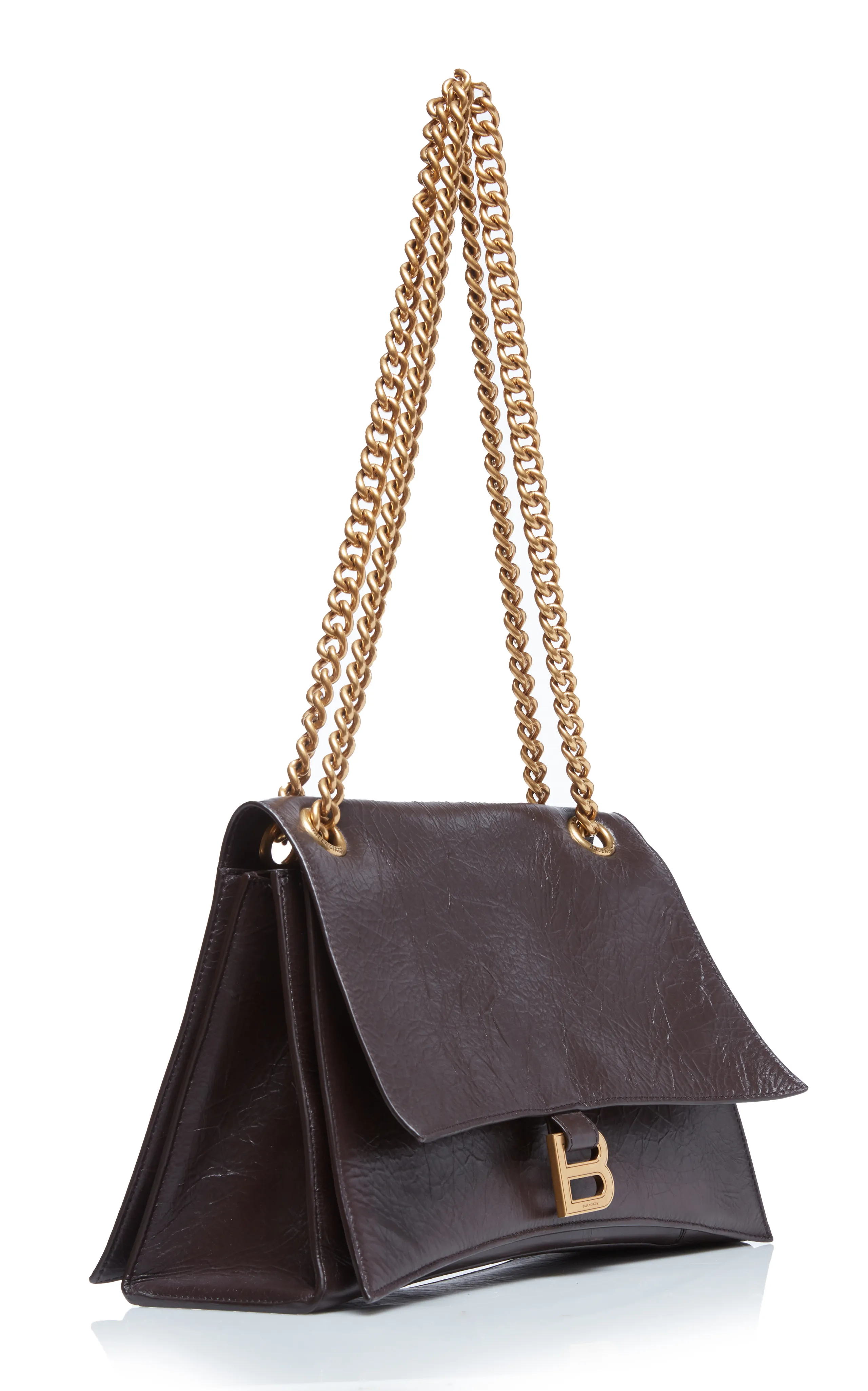 Balenciaga Crush Leather Chain Bag