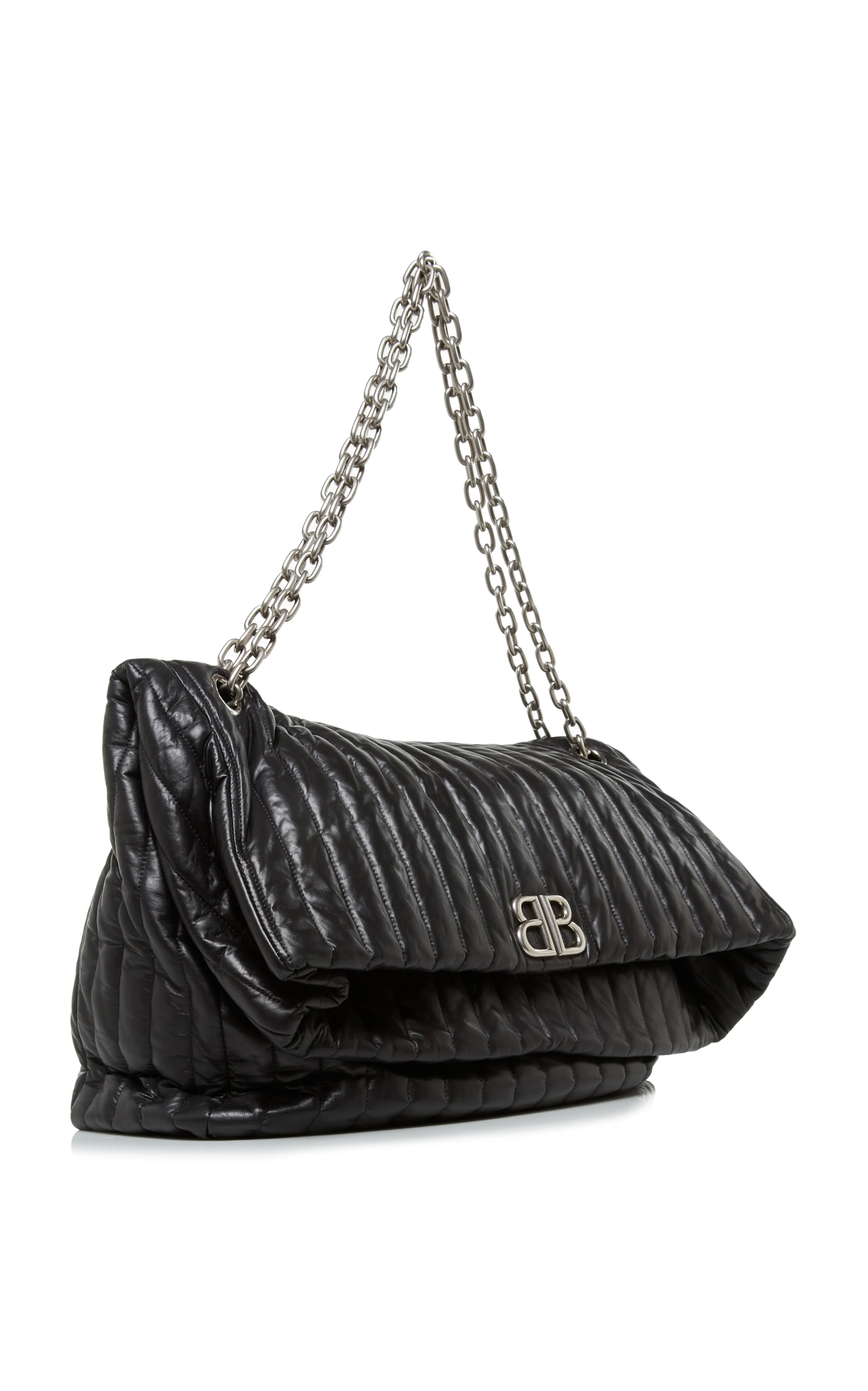 Balenciaga Monaco XL Quilted Leather Chain Bag