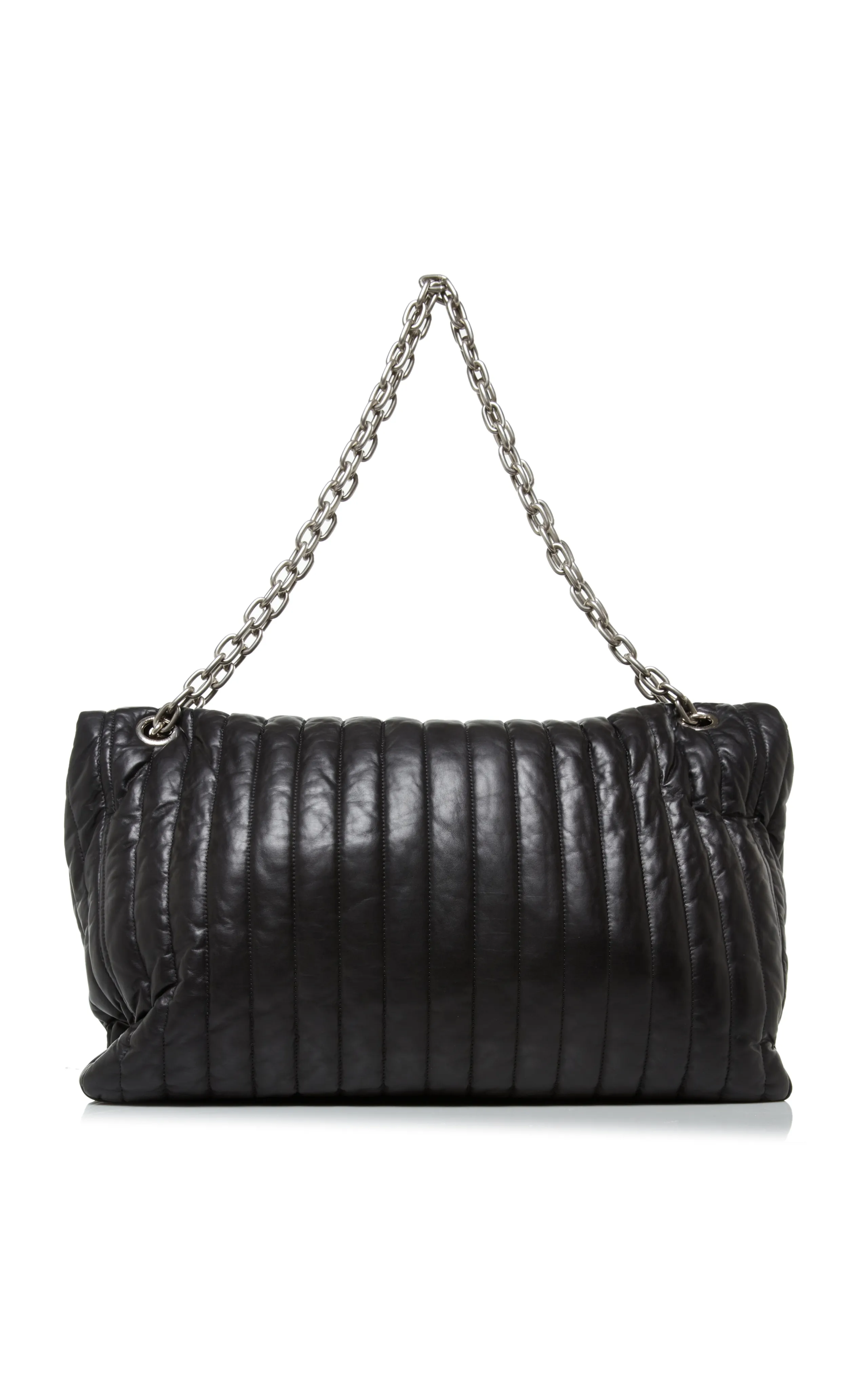 Balenciaga Monaco XL Quilted Leather Chain Bag