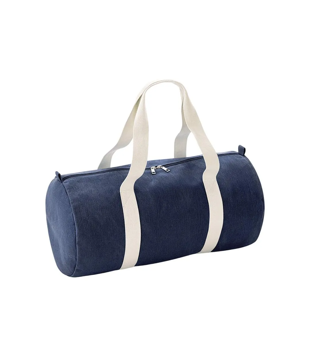 Barrel denim duffle bag one size denim blue Bagbase