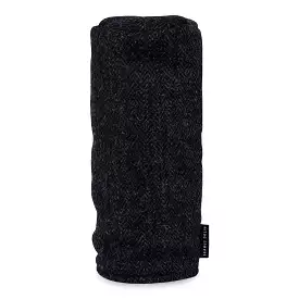 Black Harris Tweed Head Cover