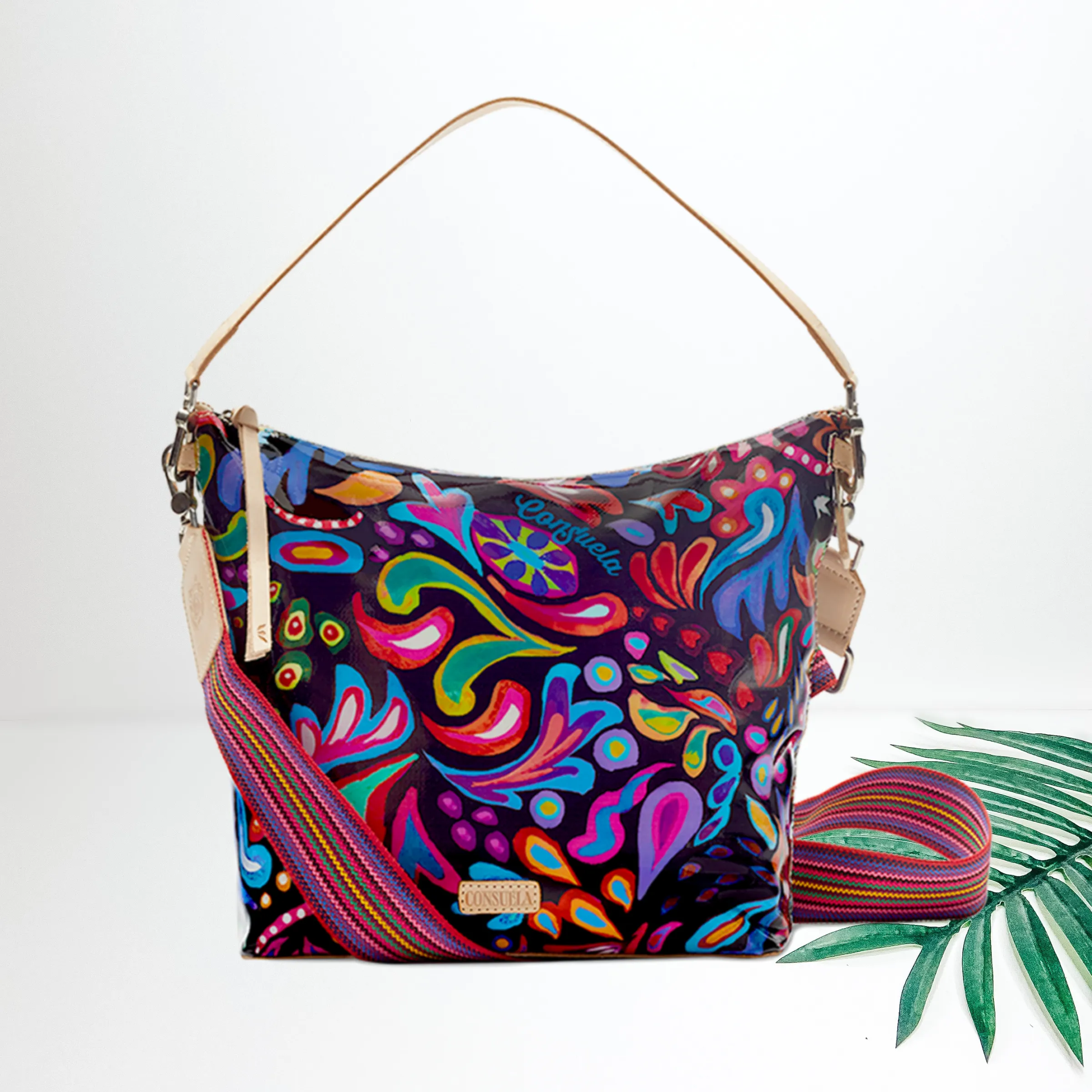 Blemished Consuela #2427 | Sophie Black Swirly Hobo Bag  FINAL SALE