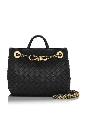 Bottega Veneta Small Andiamo Intrecciato Leather Chain Bag