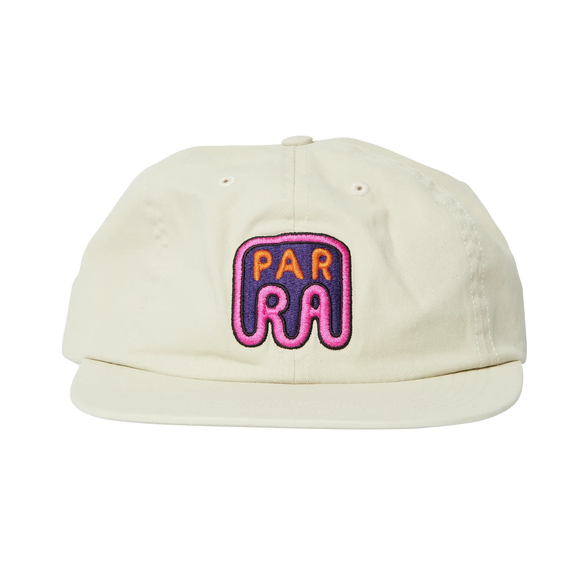 By Parra Fast Food Logo 6 Panel Hat Off White