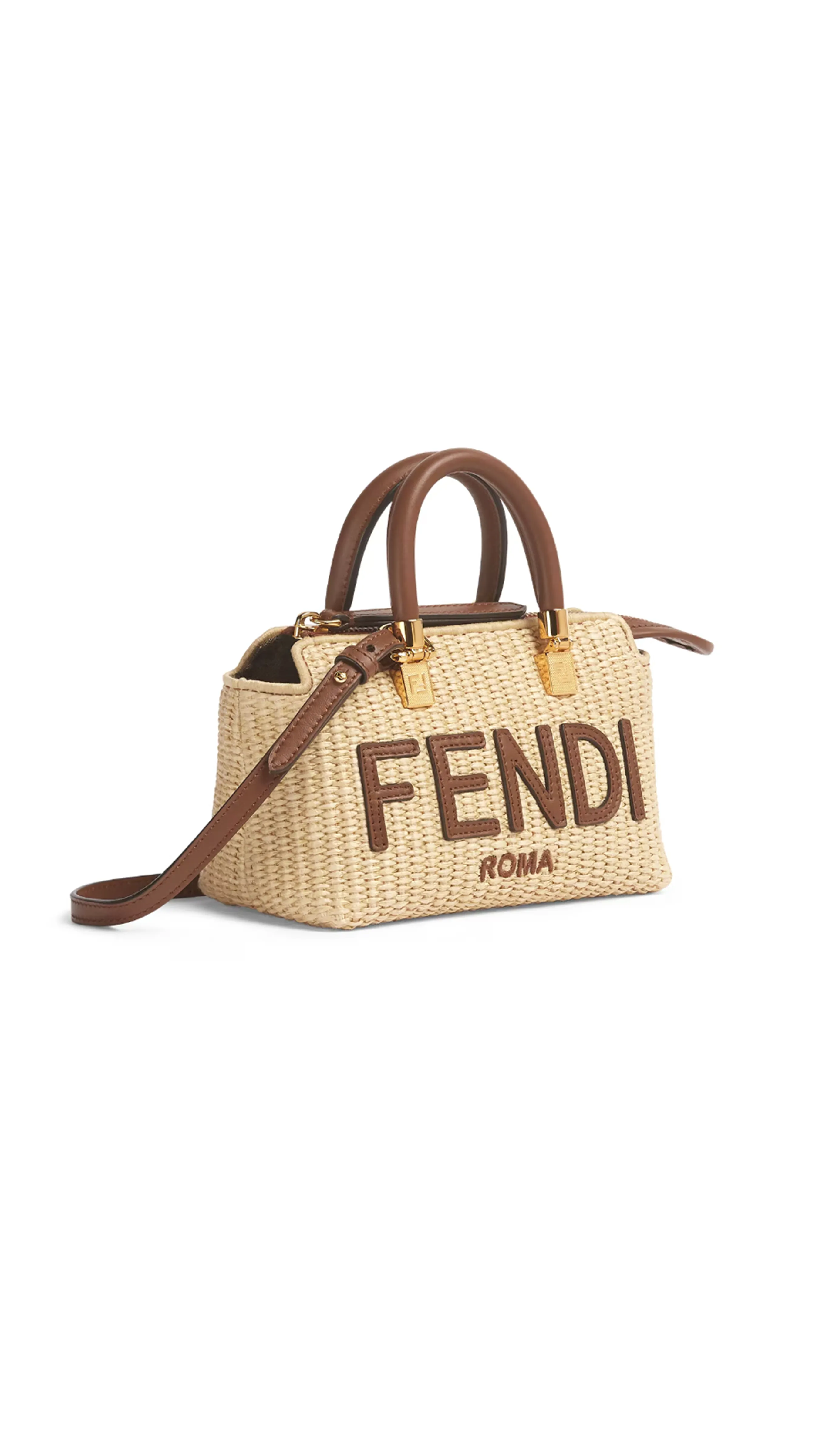 By The Way Mini Bag in Raffia - Natural/Brown