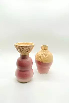 Cerise Bud Vases