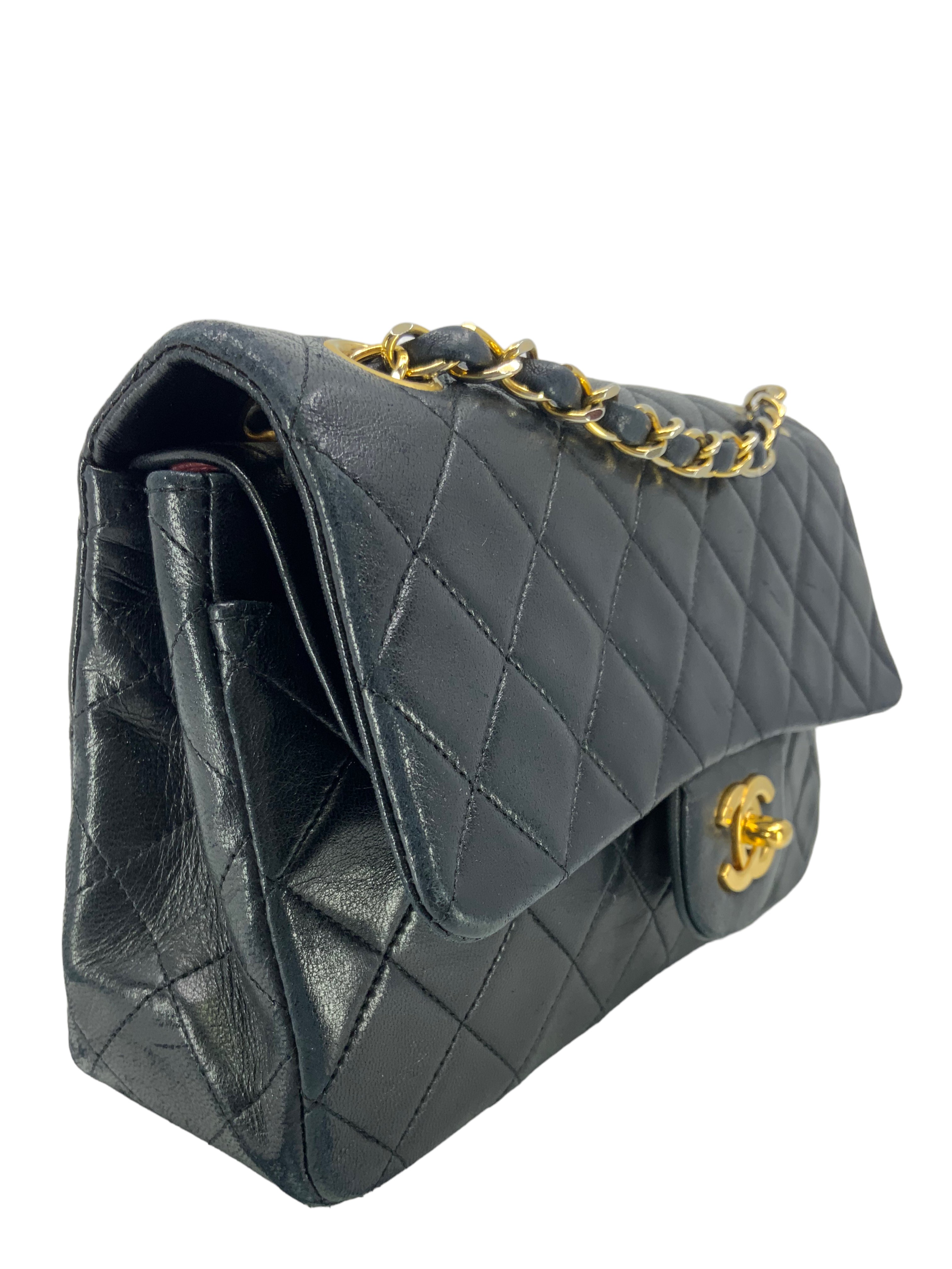 Chanel Quilted Lambskin Small Classic Double Flap Bag