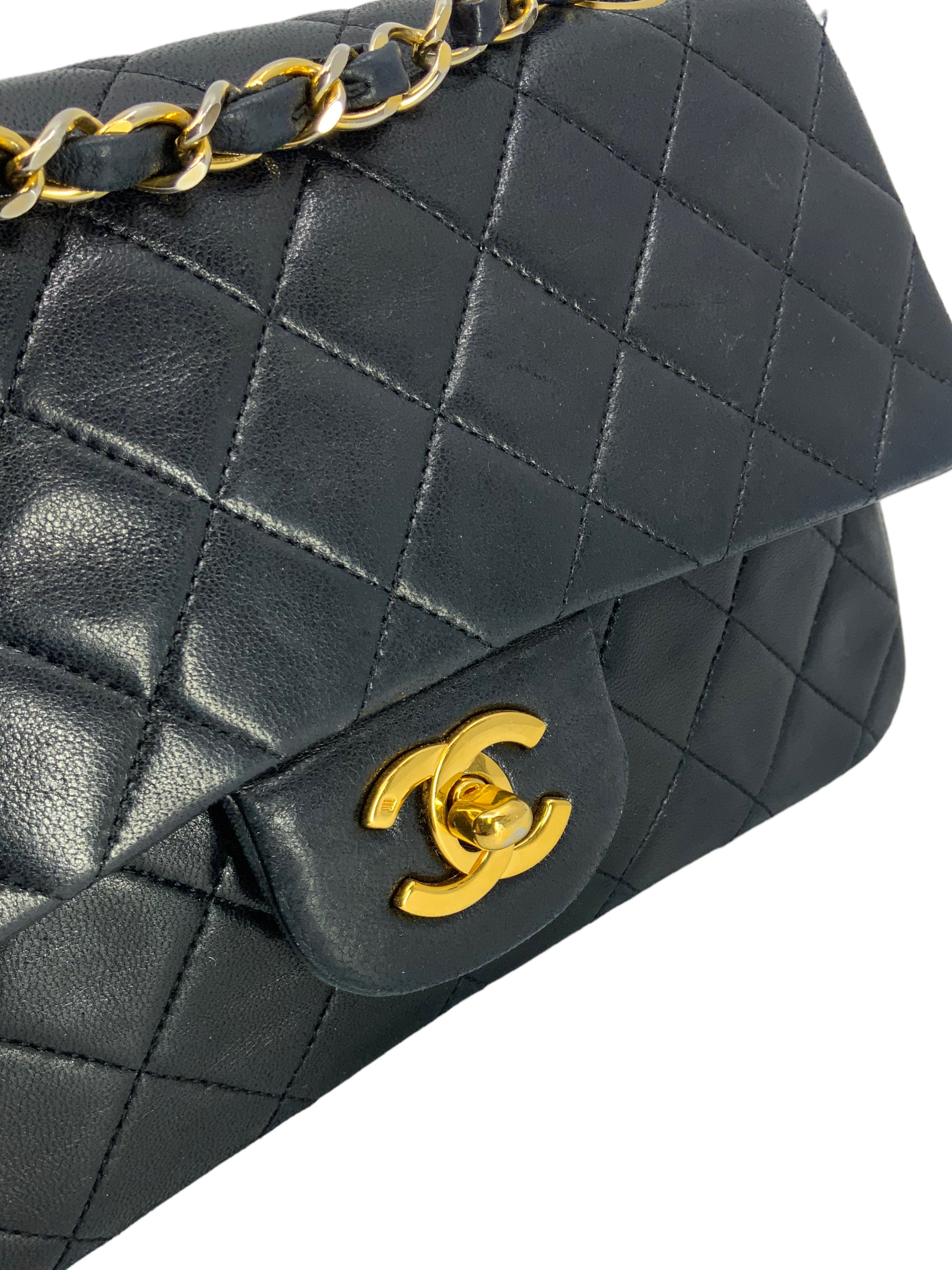 Chanel Quilted Lambskin Small Classic Double Flap Bag