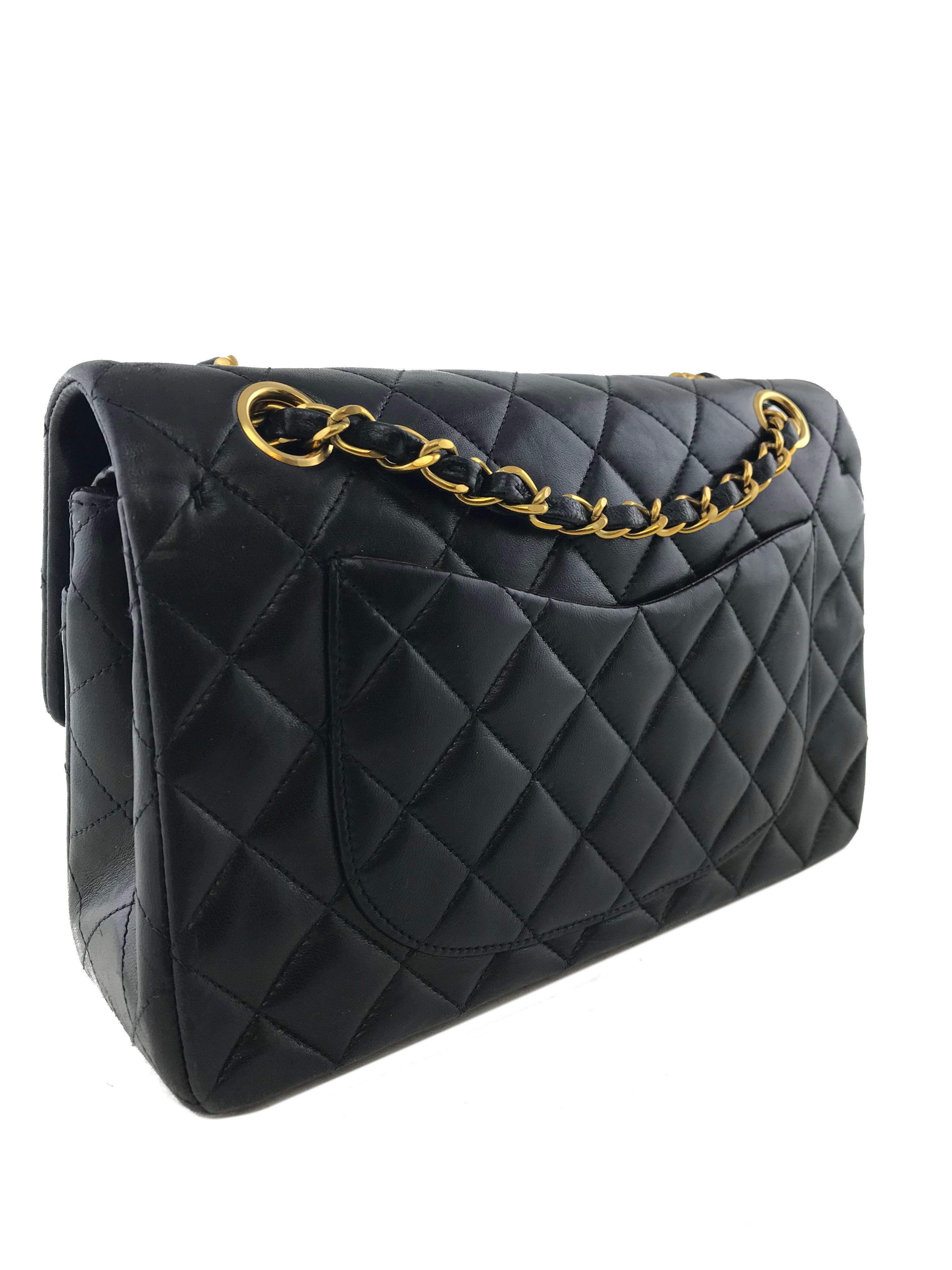 Chanel Quilted Lambskin Small Classic Double Flap Bag