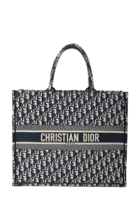 Christian Dior Blue Oblique Book Tote