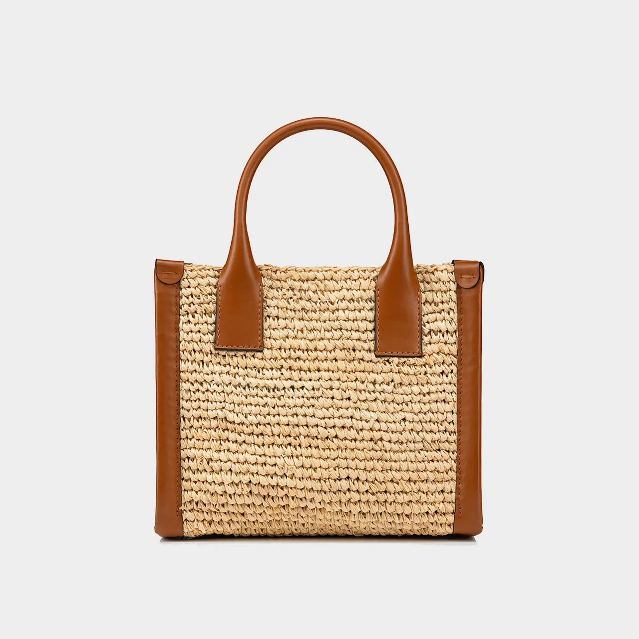 CHRISTIAN LOUBOUTIN By My Side Raffia Mini Tote - NATURALCUOIOCUOIO