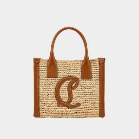 CHRISTIAN LOUBOUTIN By My Side Raffia Mini Tote - NATURALCUOIOCUOIO