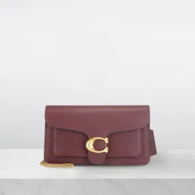 COACH Tabby Chain Clutch - Merlot