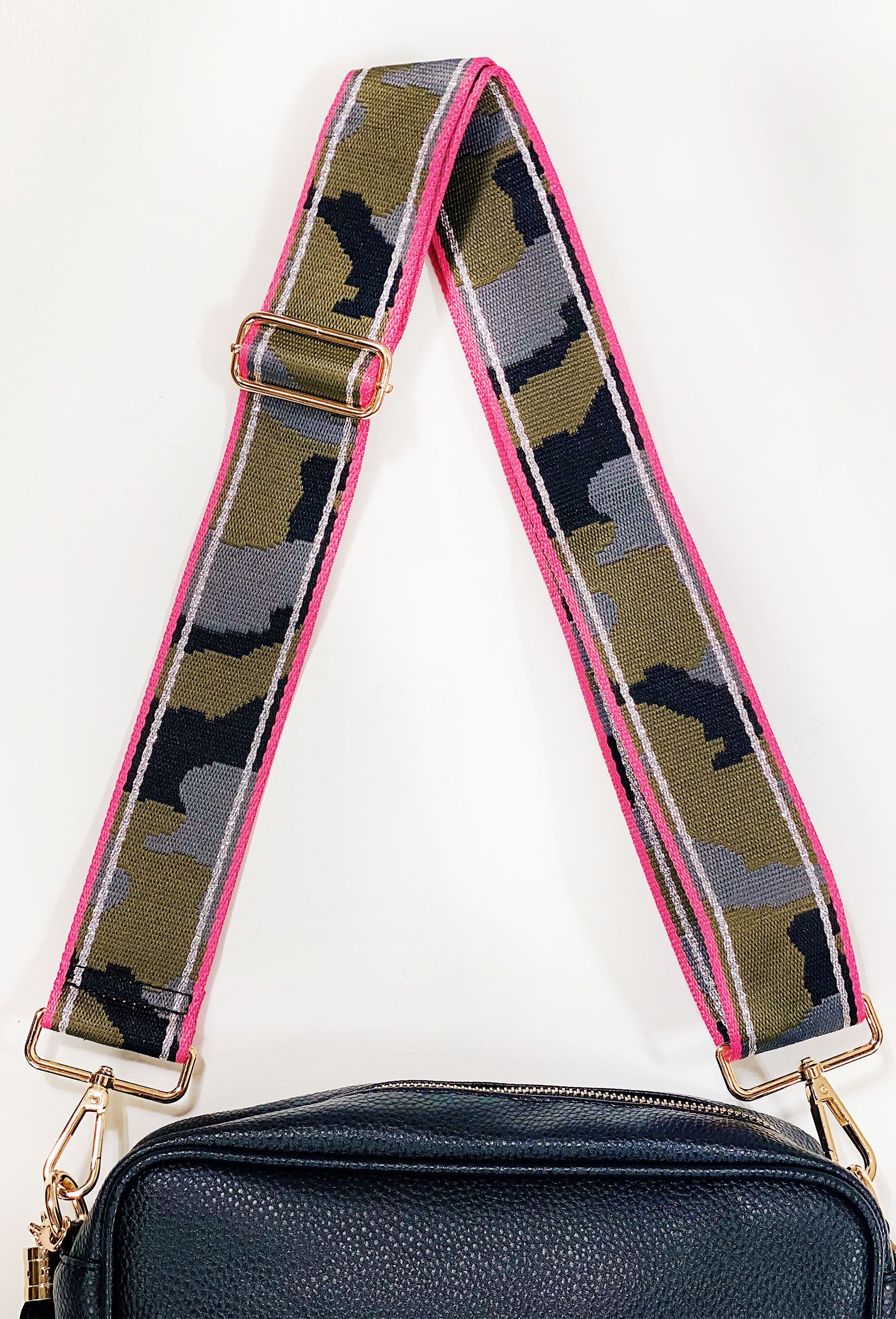 Crossbody Bag Shoulder Strap in Traditional Camo