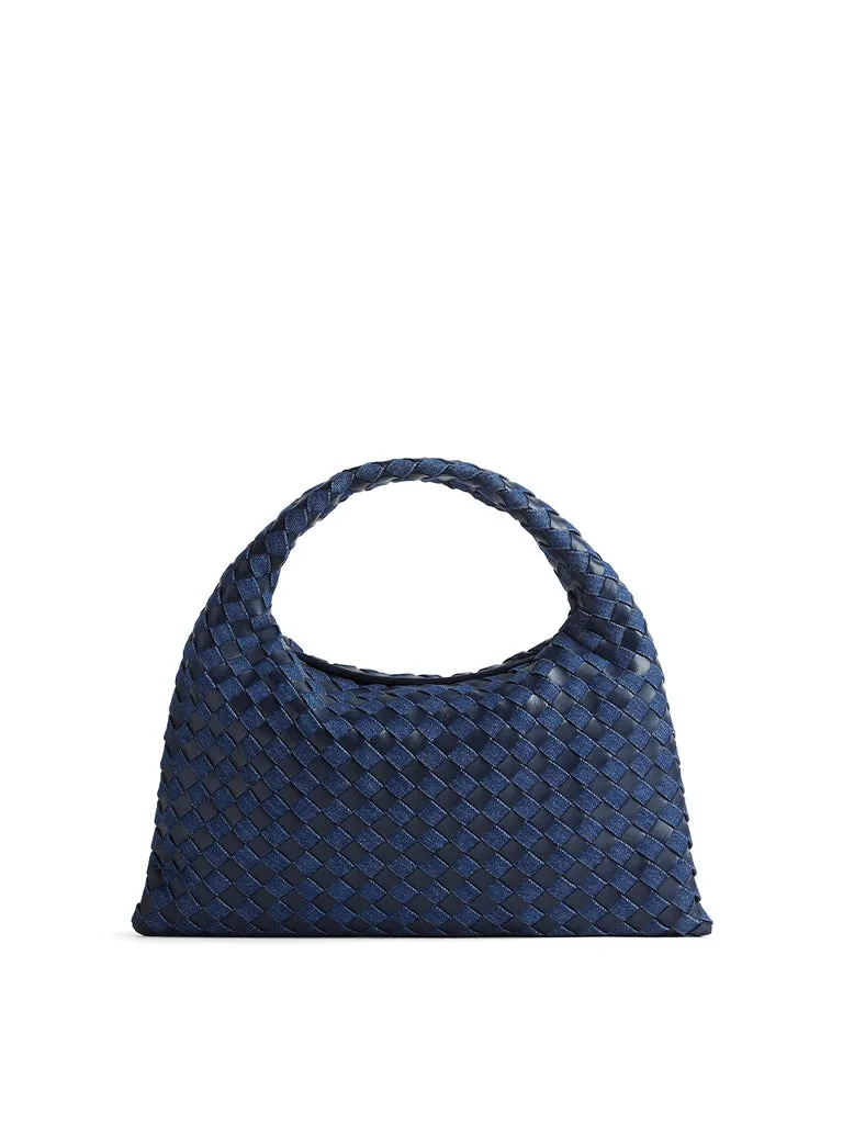 Denim Small Hop Hobo Bag