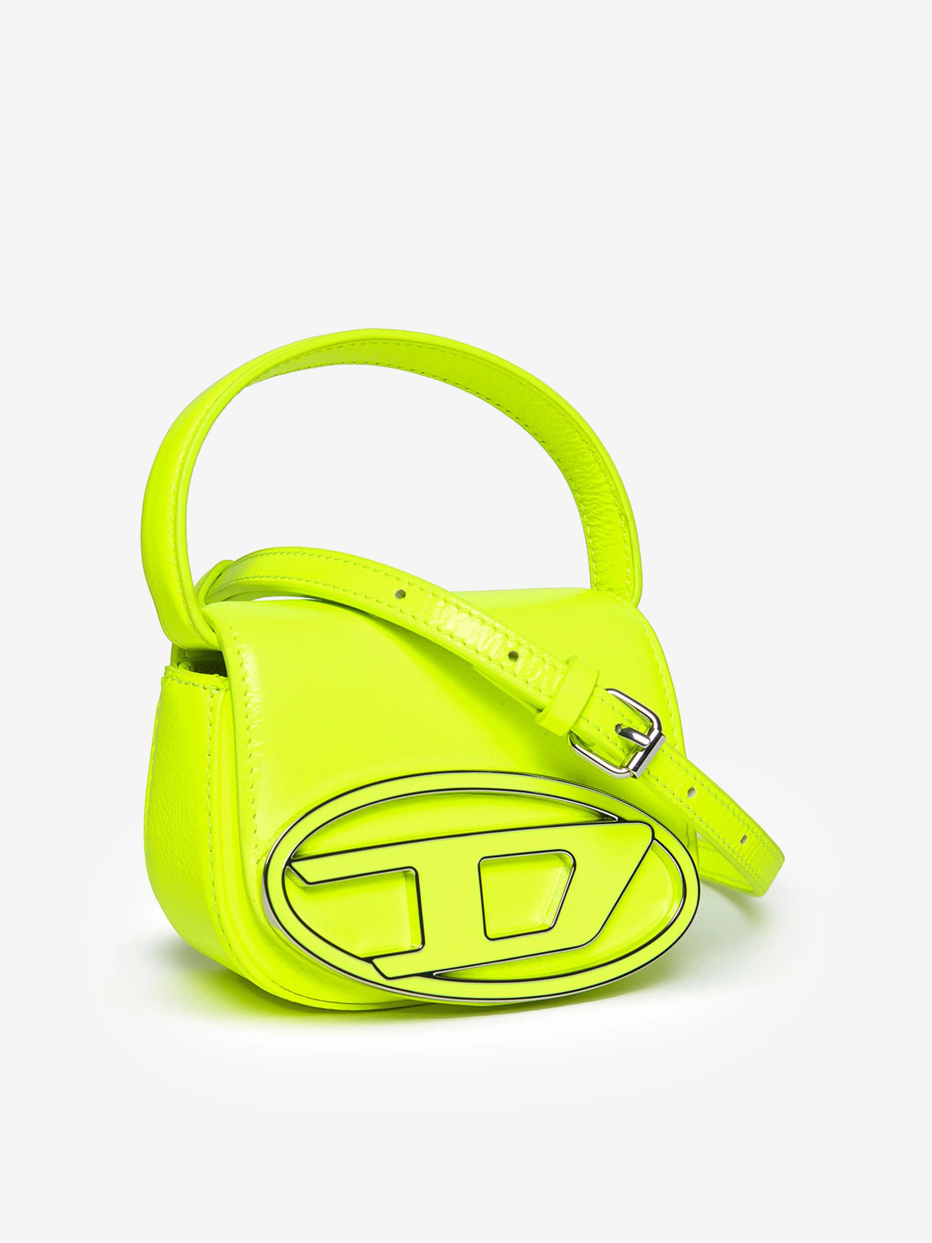 Diesel Girls Leather Logo Mini Bag in Yellow (9.5cm)