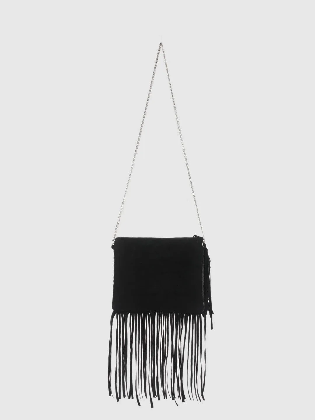 Embellished Fringe Clutch