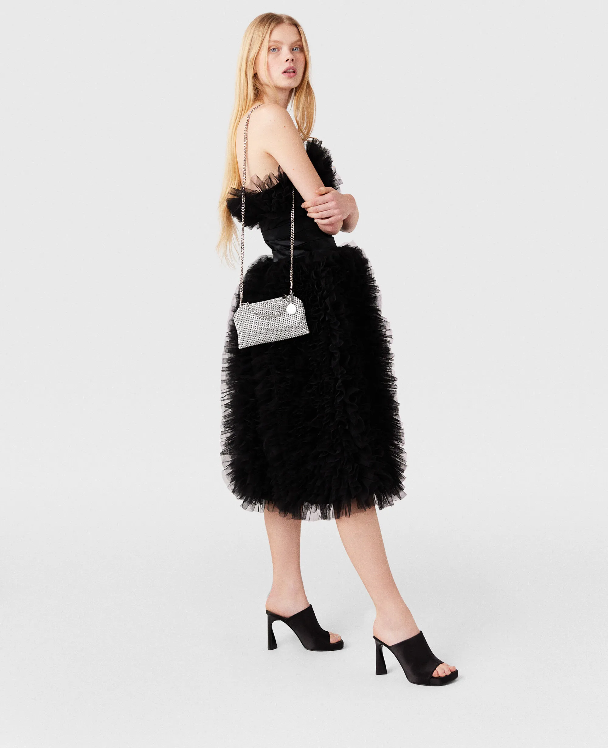 Falabella Crystal Mesh Shoulder Bag