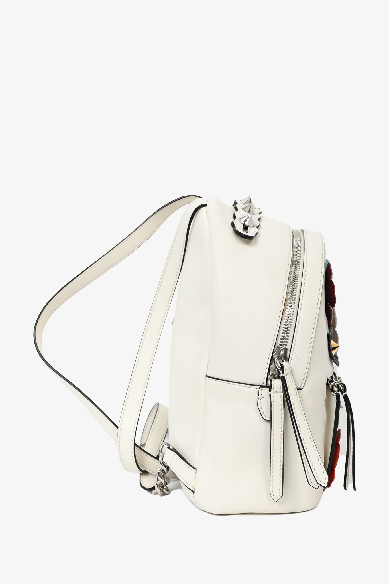 Fendi Cream Mini Flowerland Backpack