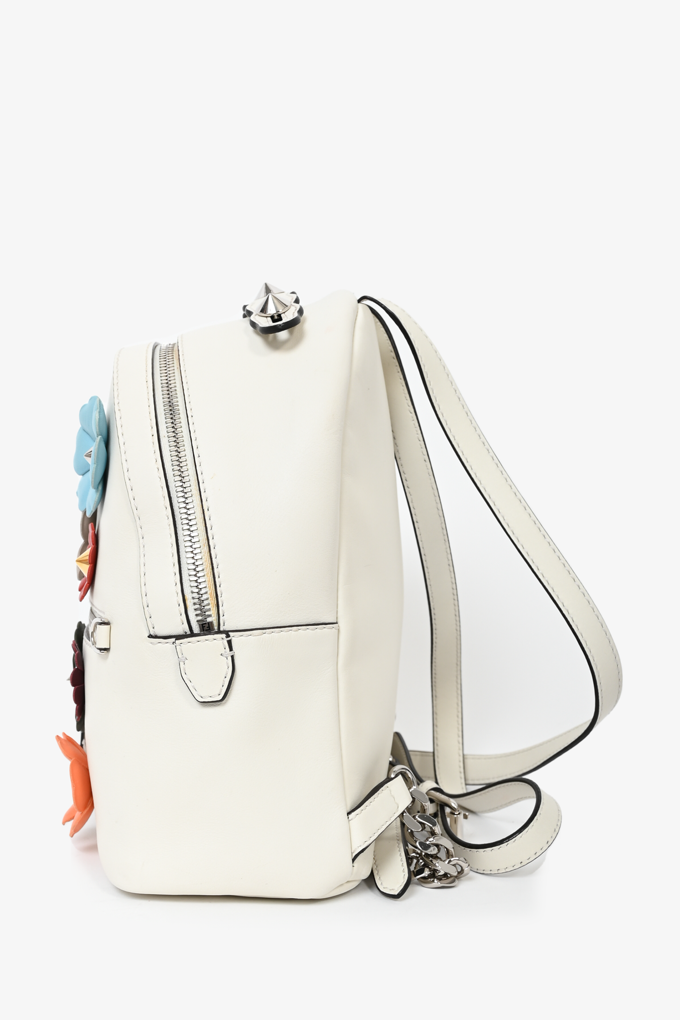 Fendi Cream Mini Flowerland Backpack