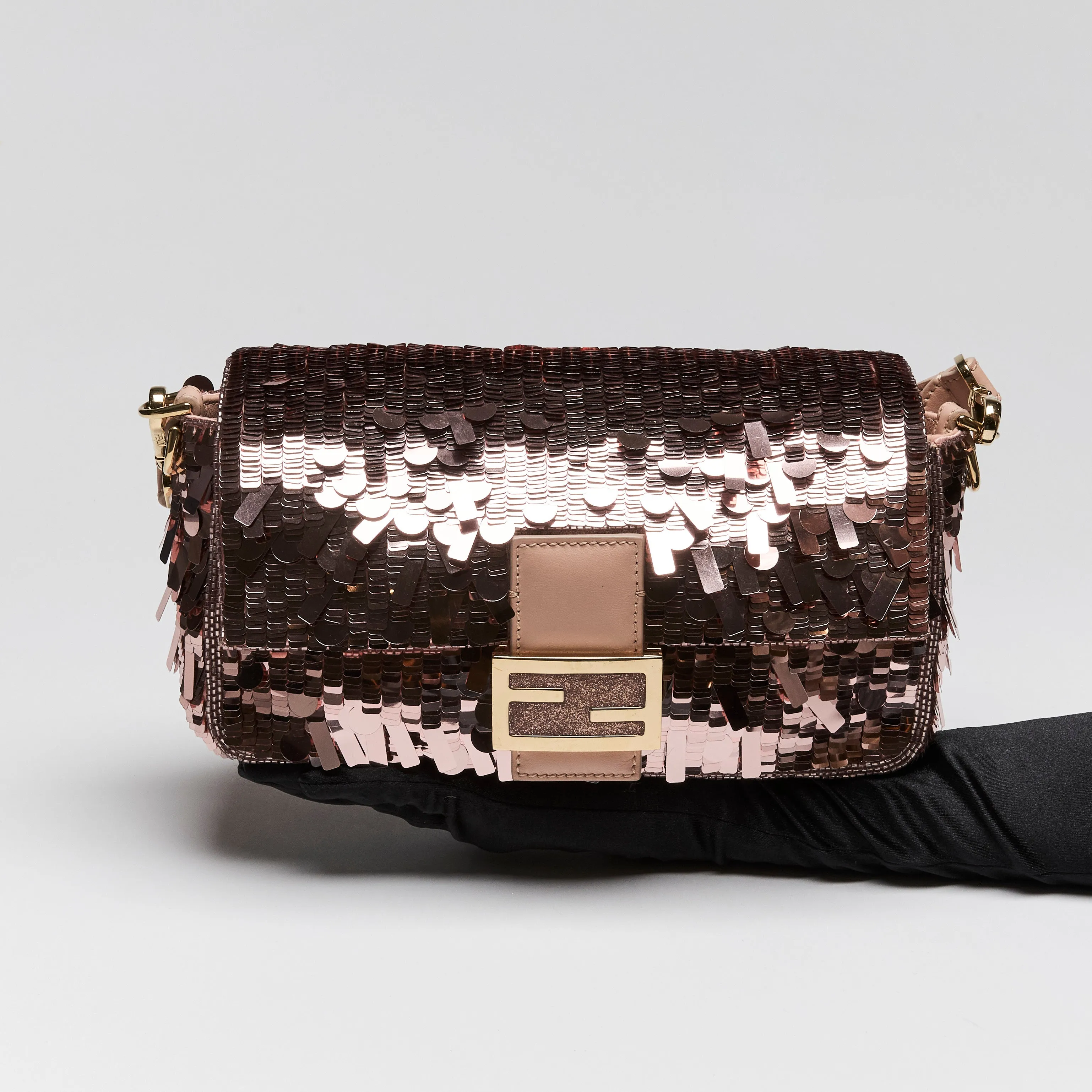 Fendi Sequin Baguette Shoulder Bag