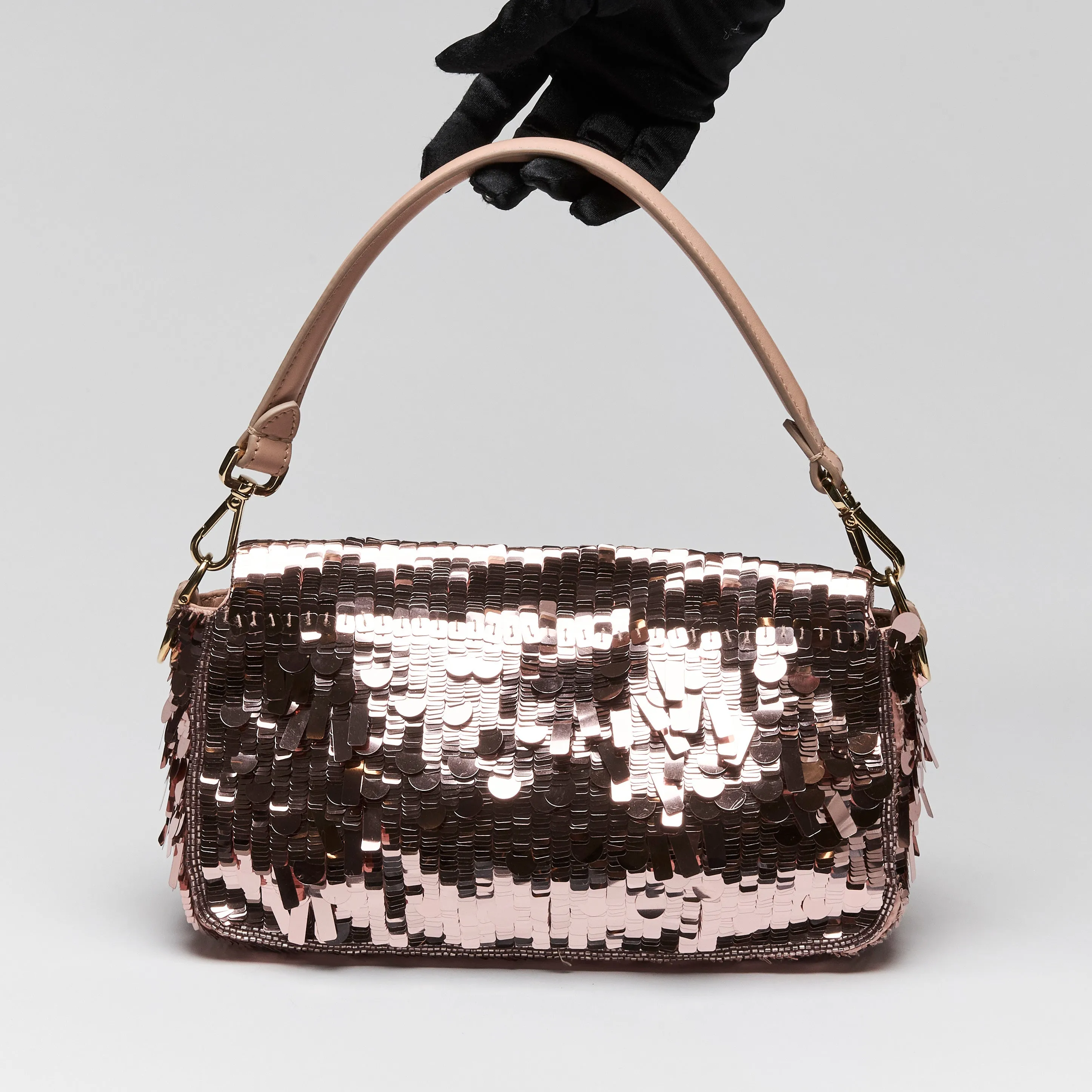 Fendi Sequin Baguette Shoulder Bag