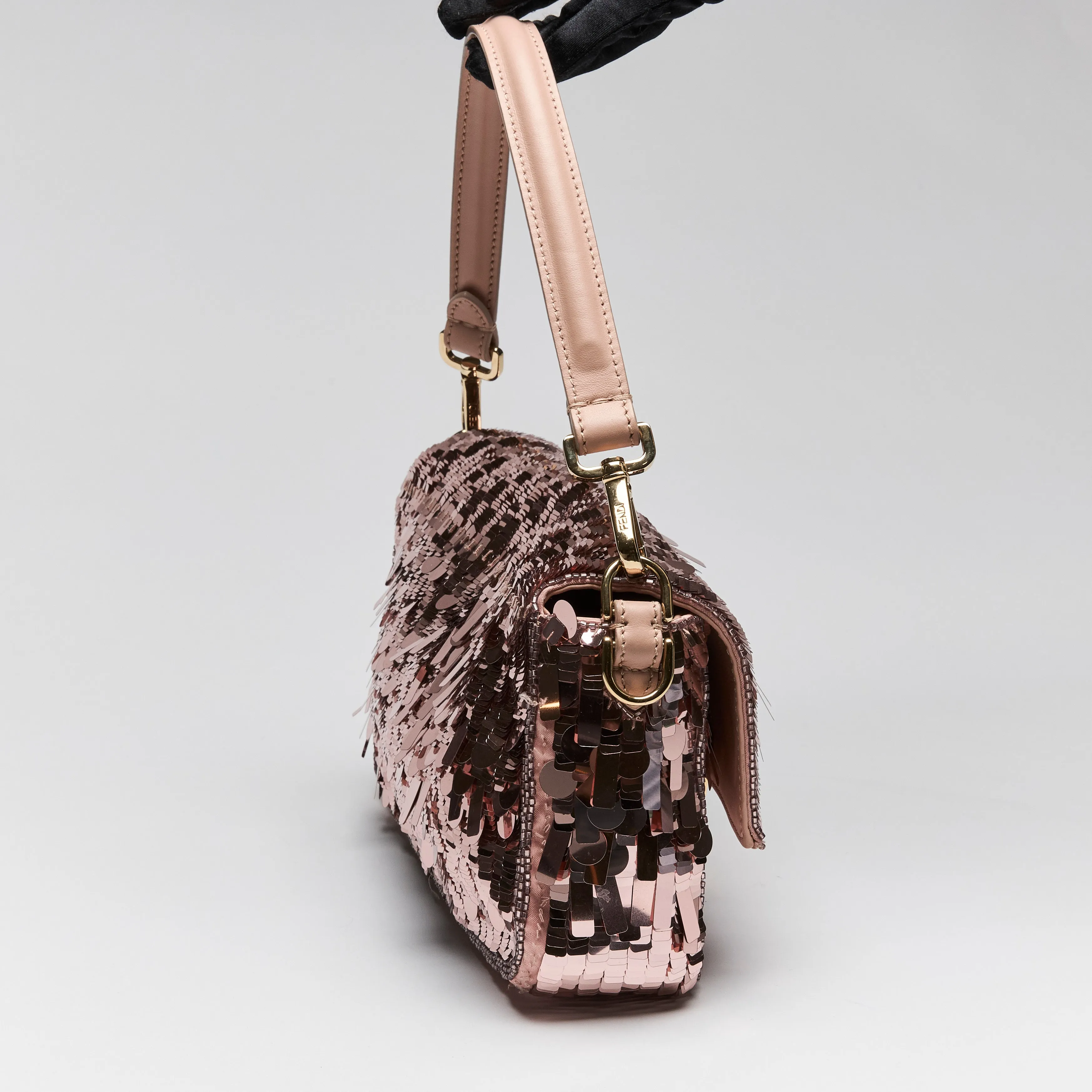 Fendi Sequin Baguette Shoulder Bag