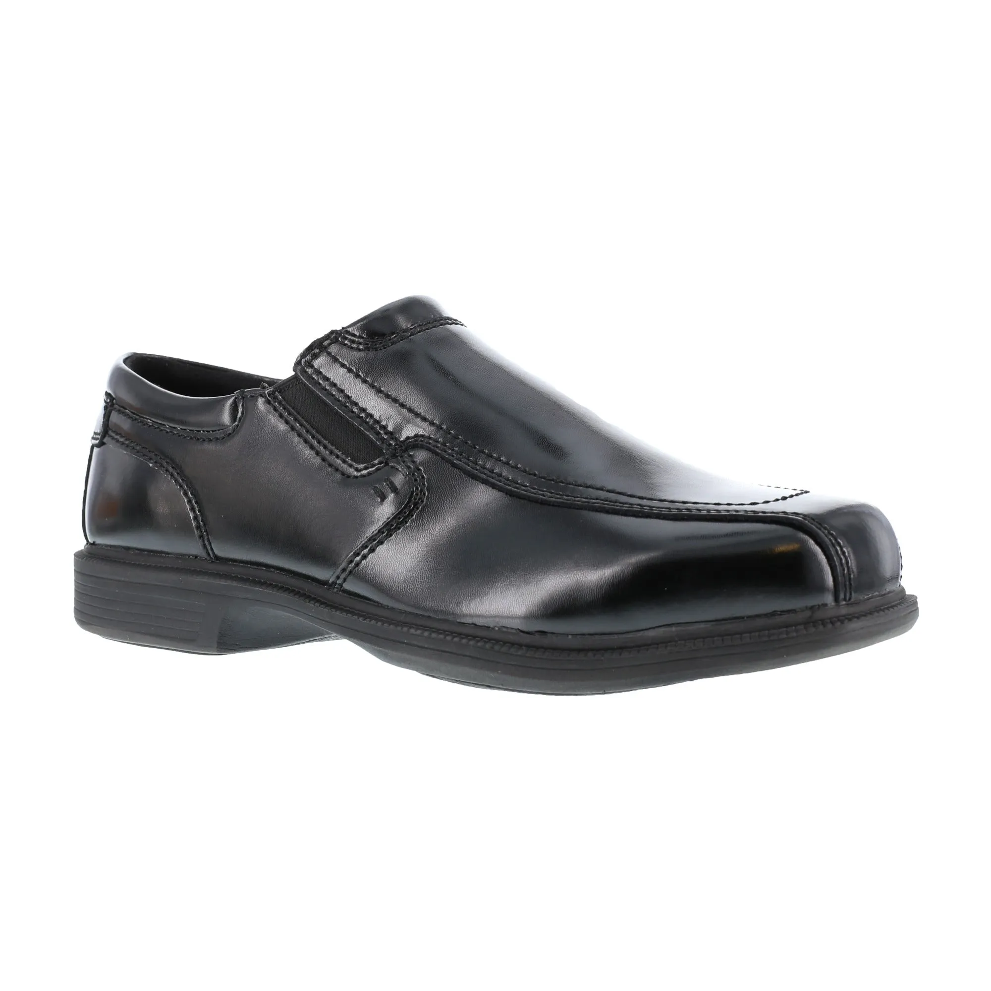 Florsheim Mens Black Leather Dress Slip On Loafer Coronis Steel Toe