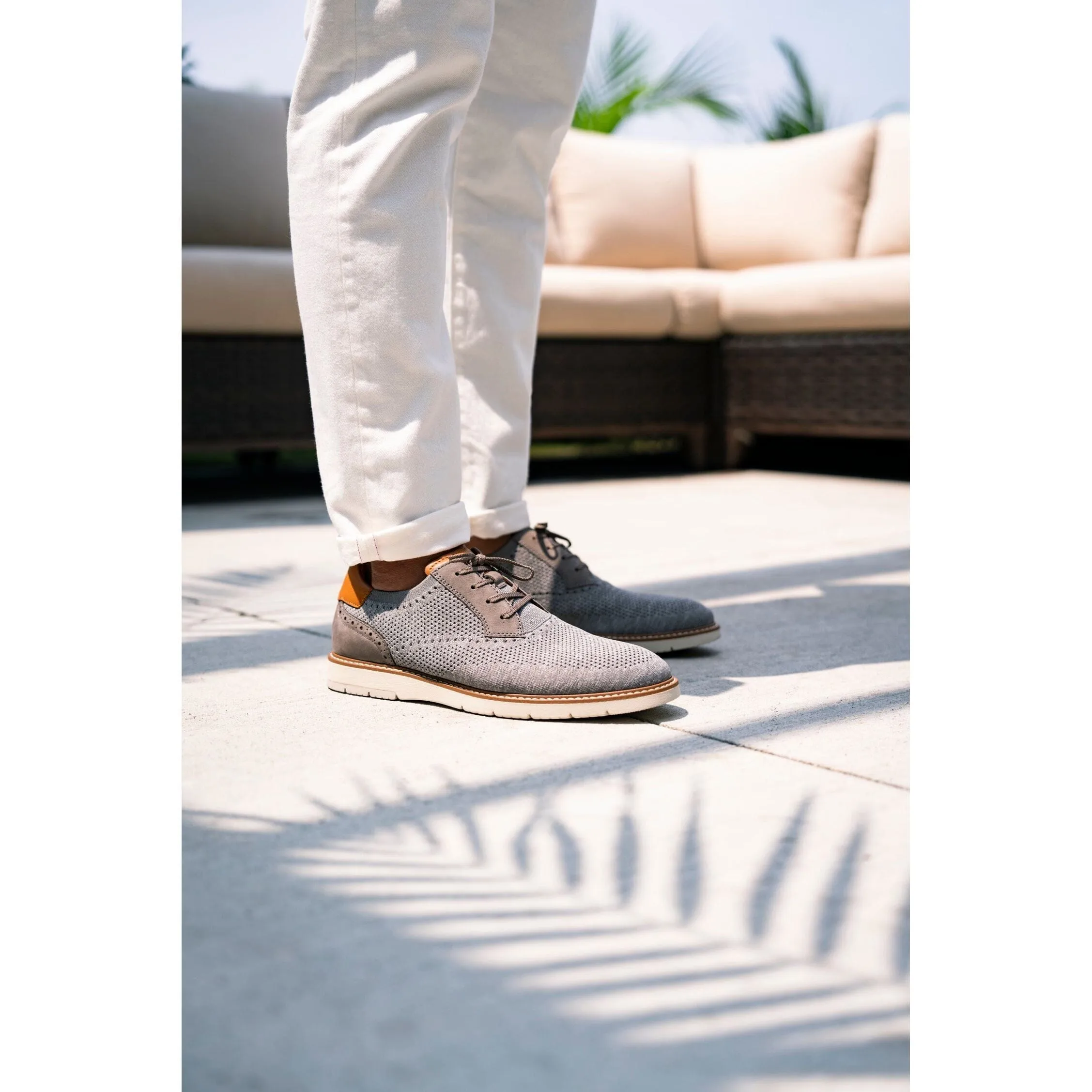 FLORSHEIM VIBE KNIT PLAIN TOE OXFORD MEDIUM AND WIDE - FINAL SALE!