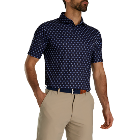 FootJoy Flower Foulard Lisle Self Collar Polo