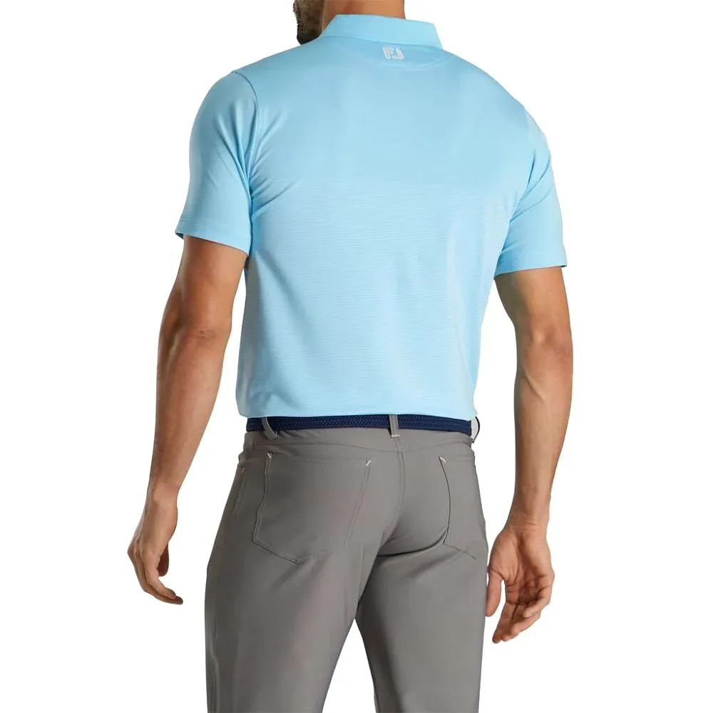 Footjoy Men's Engineered Pin Stripe Lisle Golf Polo