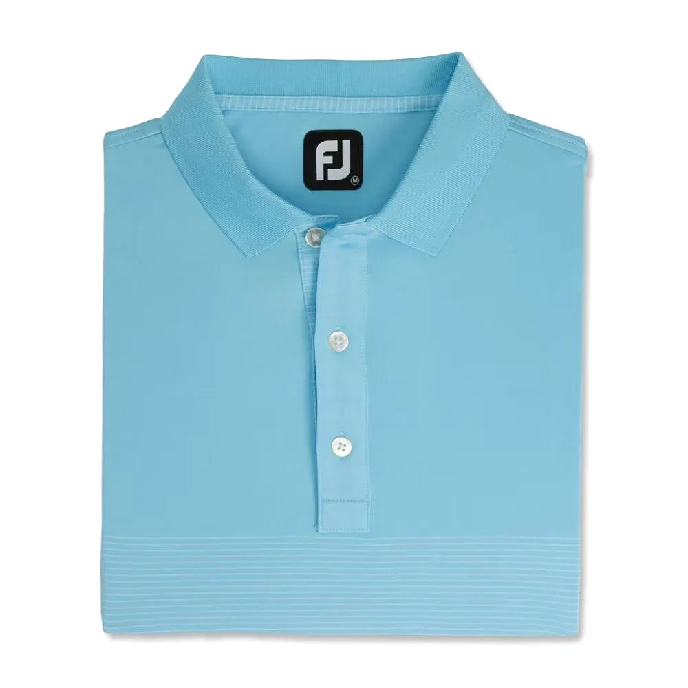 Footjoy Men's Engineered Pin Stripe Lisle Golf Polo