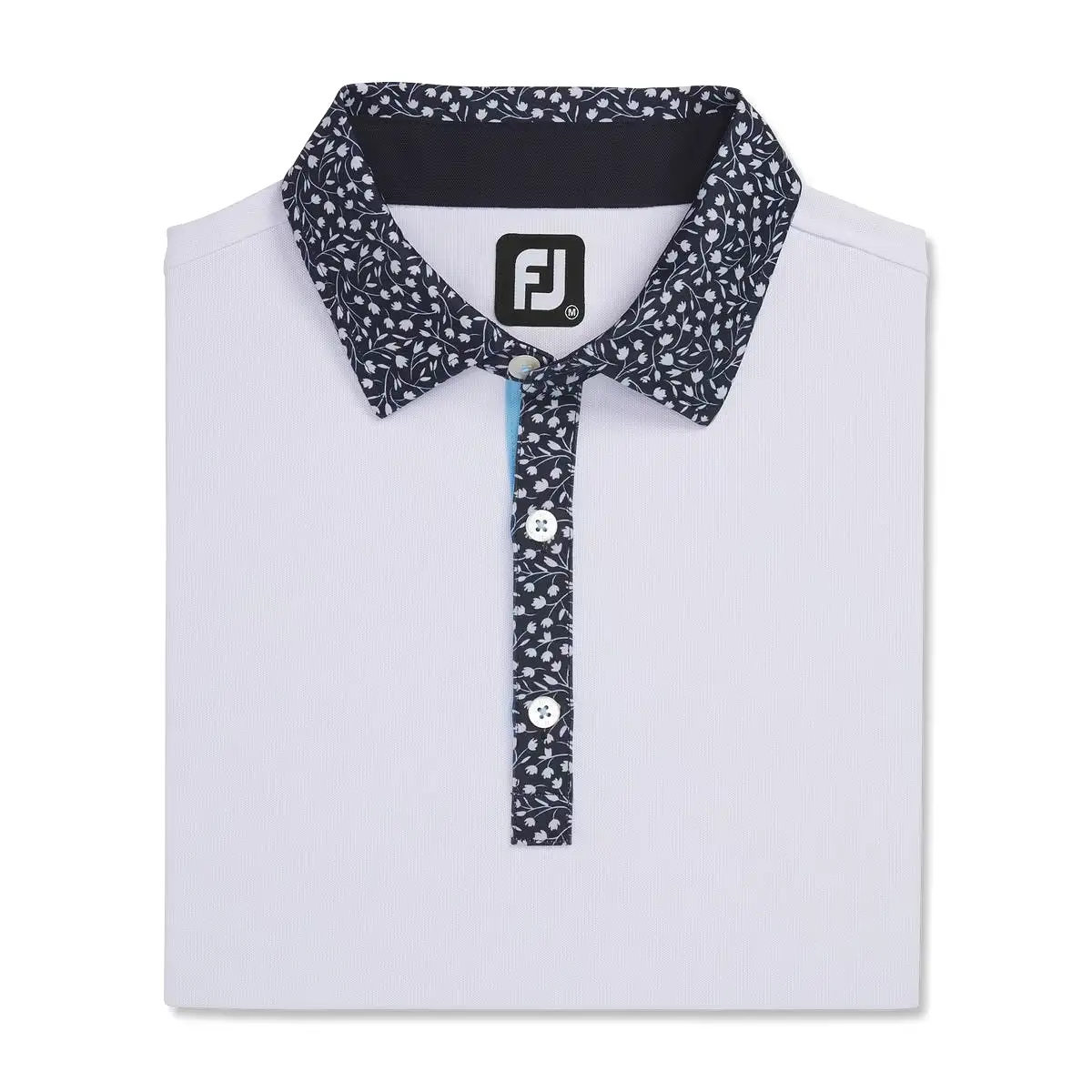 Footjoy Pique Tulip Trim Stretch Lisle Collar Polo 2023