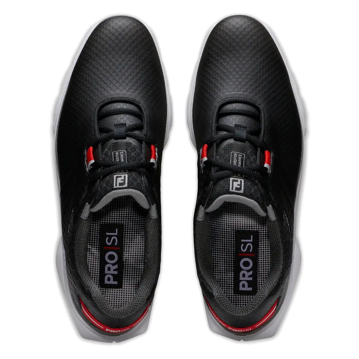 FootJoy Pro|SL Sport Golf Shoes 53860 Black/Red (Previous Season Style)