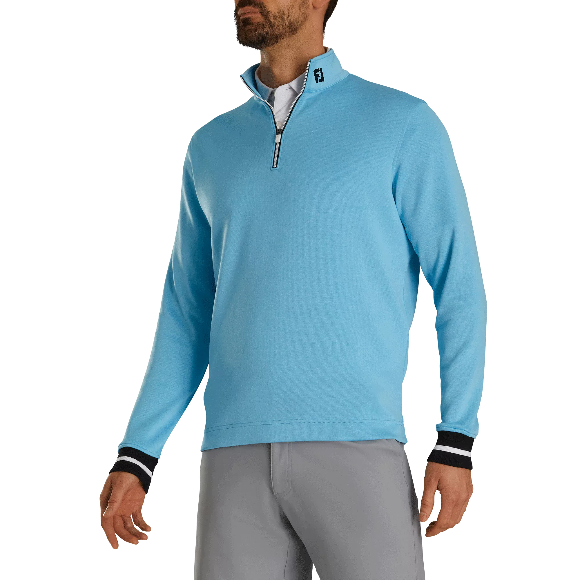 FootJoy Ribbed Quarter-Zip Flatback Rib