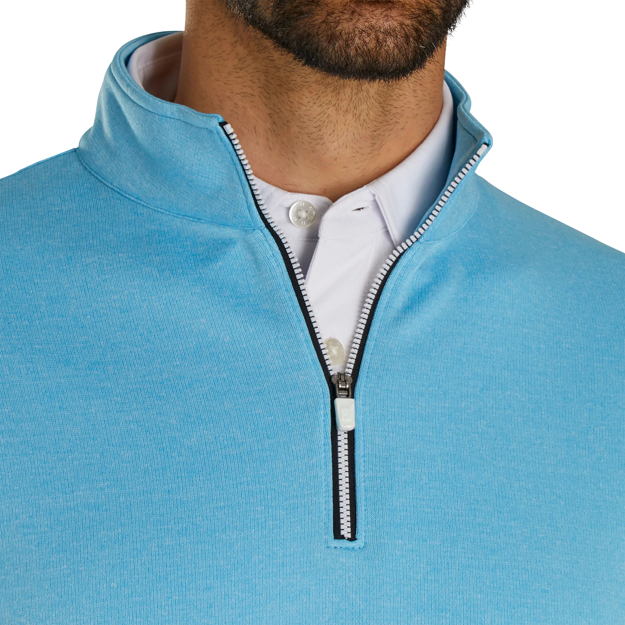 FootJoy Ribbed Quarter-Zip Flatback Rib