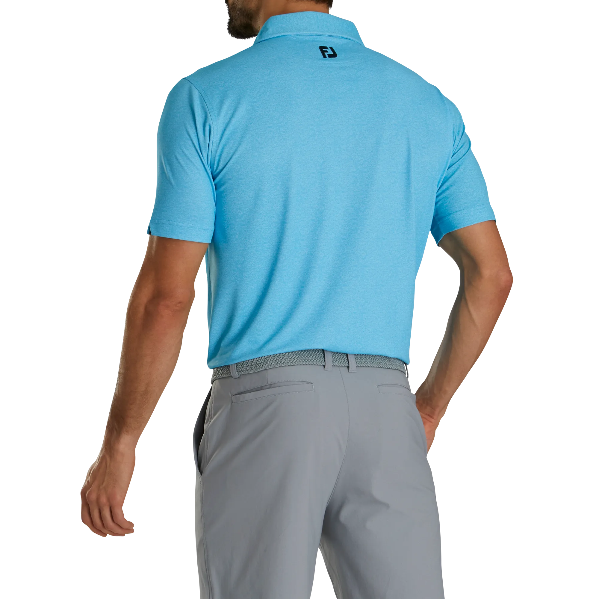 FootJoy Texture Print with Trim Pique Self Collar