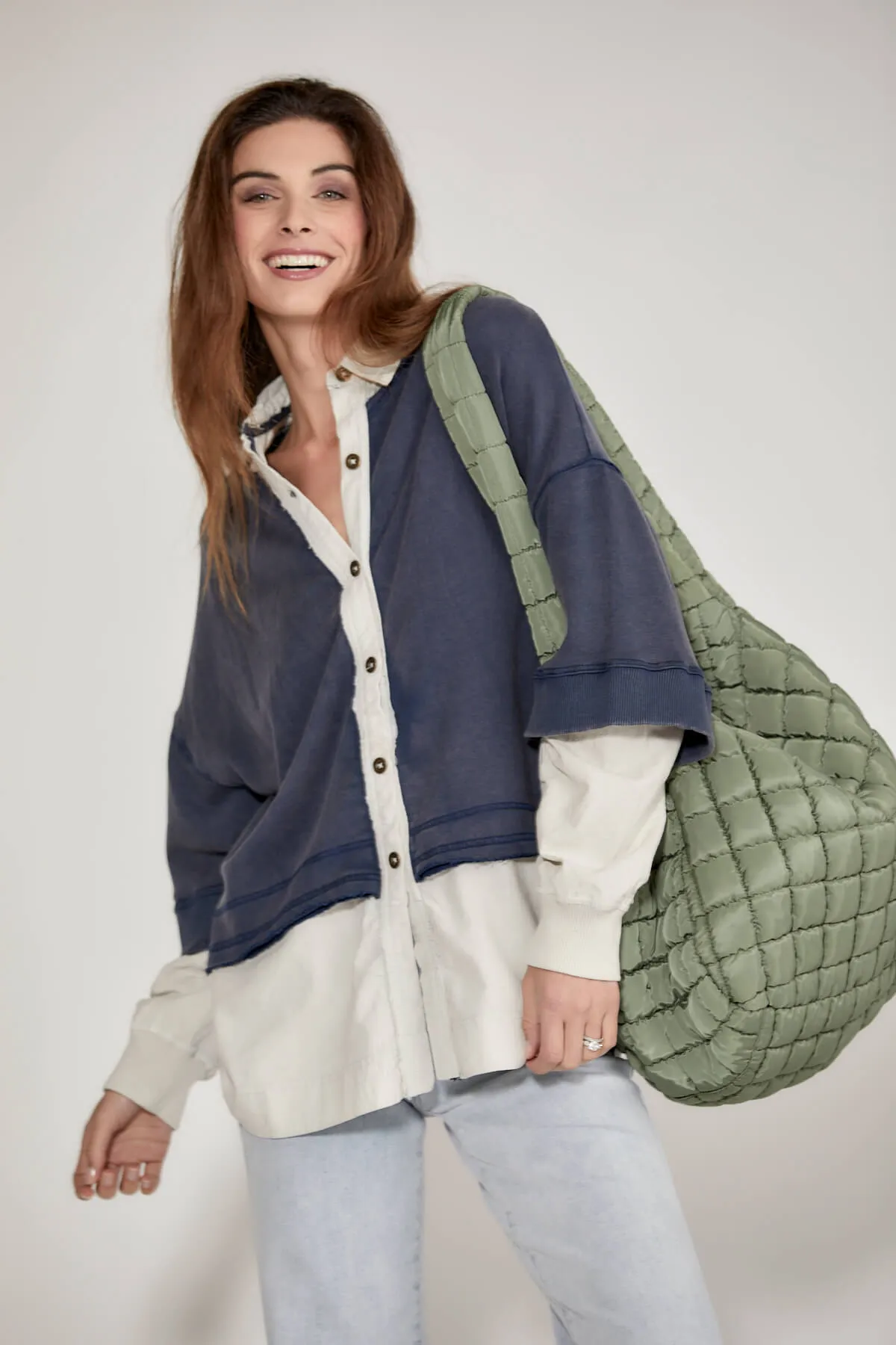 FP Movement Quilted Carryall Hobo Bag