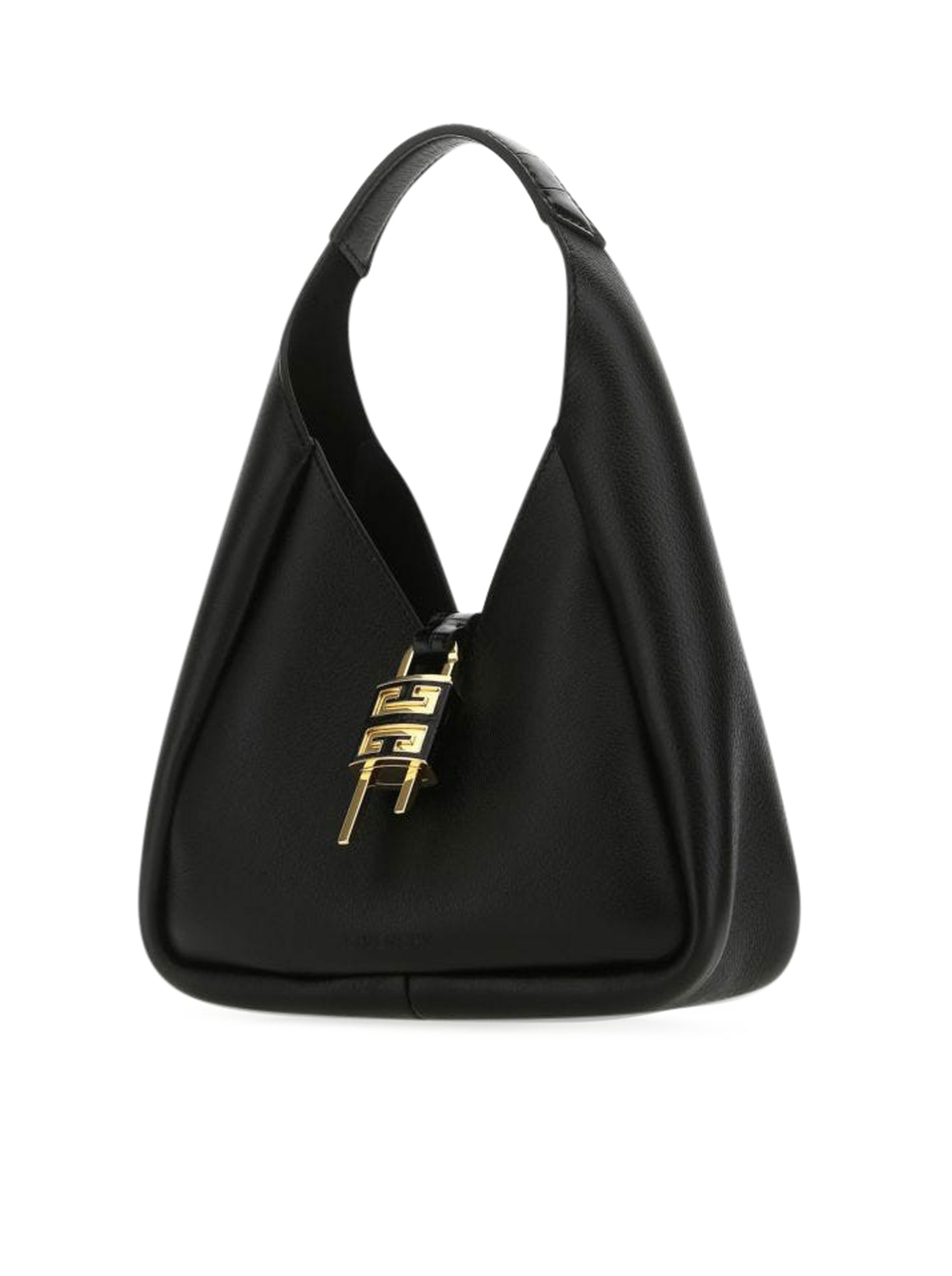 G-Hobo handbag in black leather