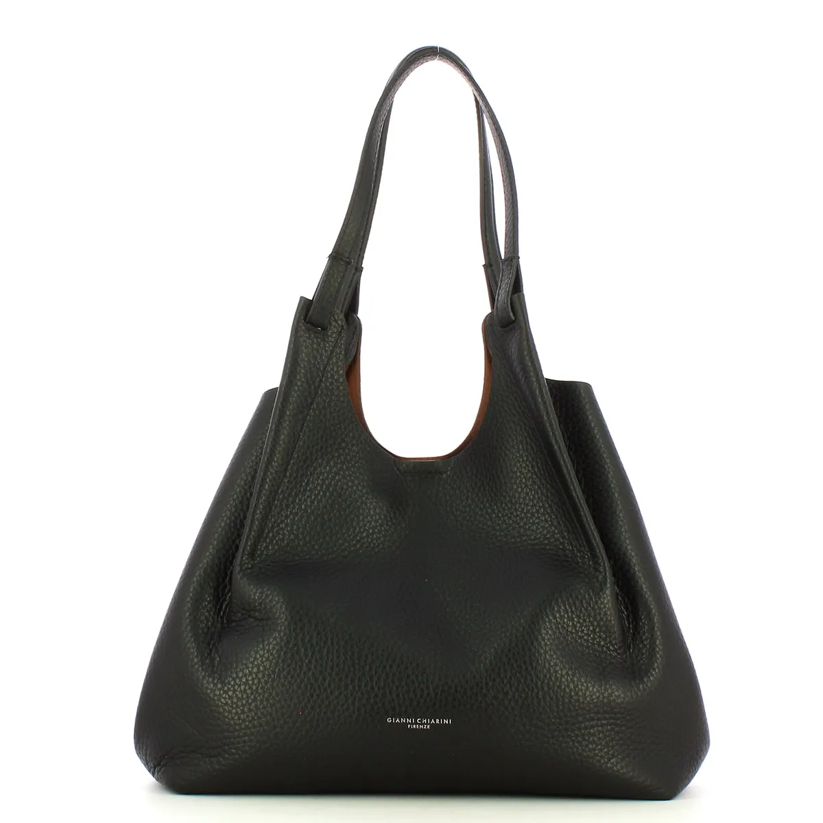 Gianni Chiarini - Hobo Bag Dua Nero Castoro - BS 9720 RNGDBL - NERO-CASTORO