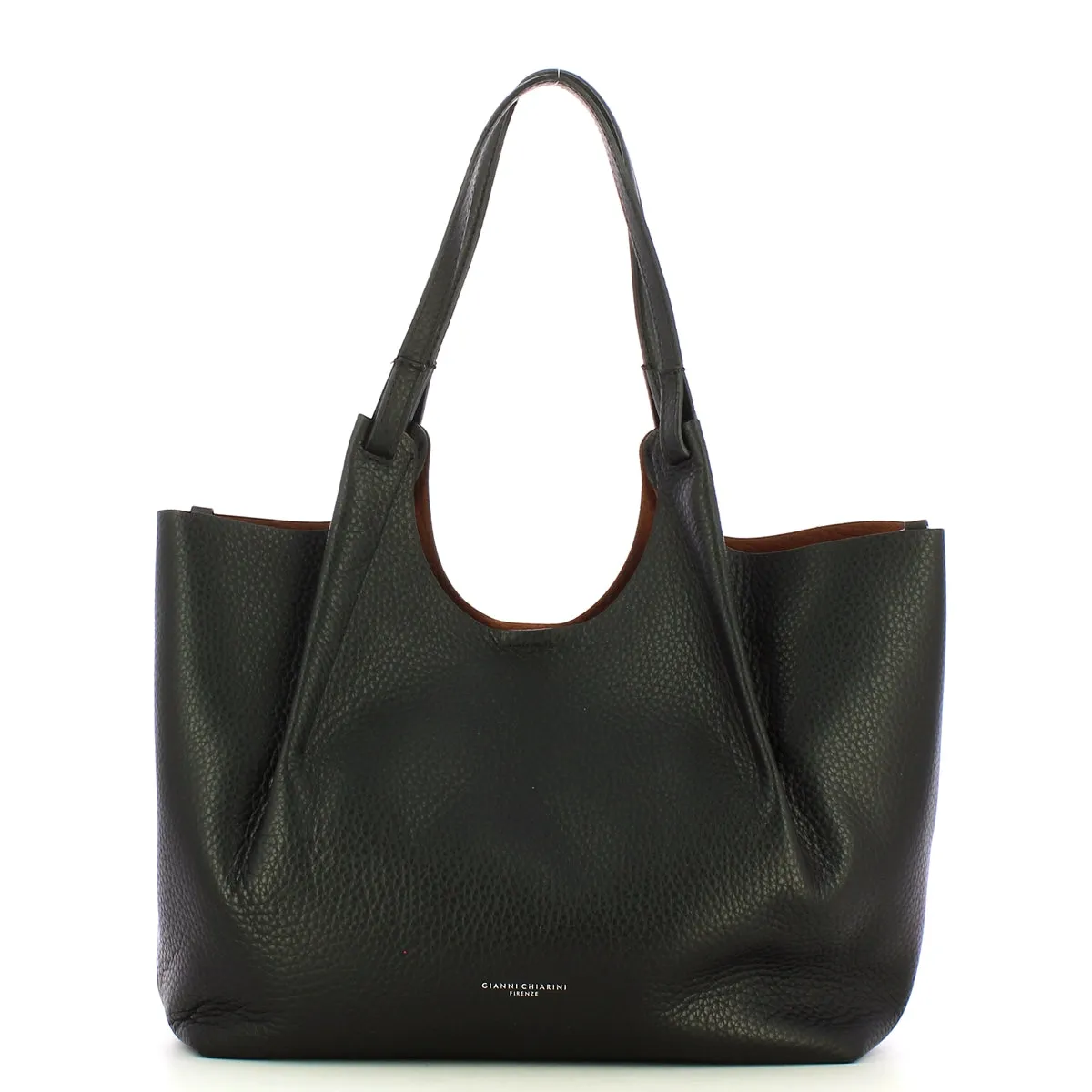 Gianni Chiarini - Hobo Bag Dua Nero Castoro - BS 9720 RNGDBL - NERO-CASTORO