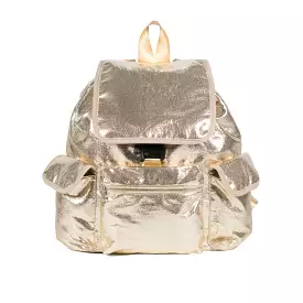 Gold Metallic Backpack