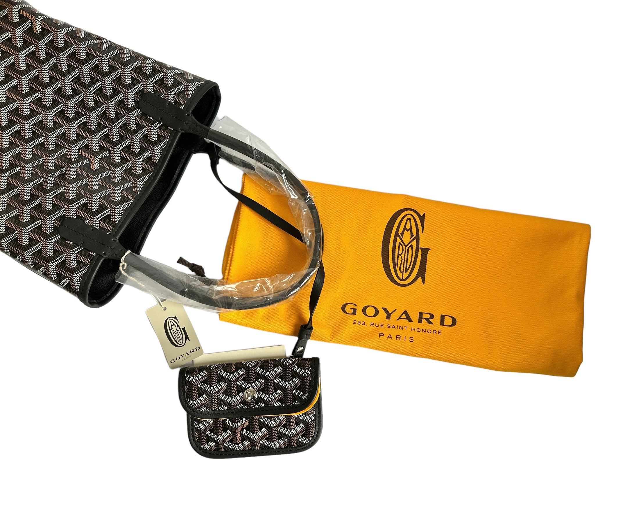 Goyard Anjou Mini Tote - Black (NWT)