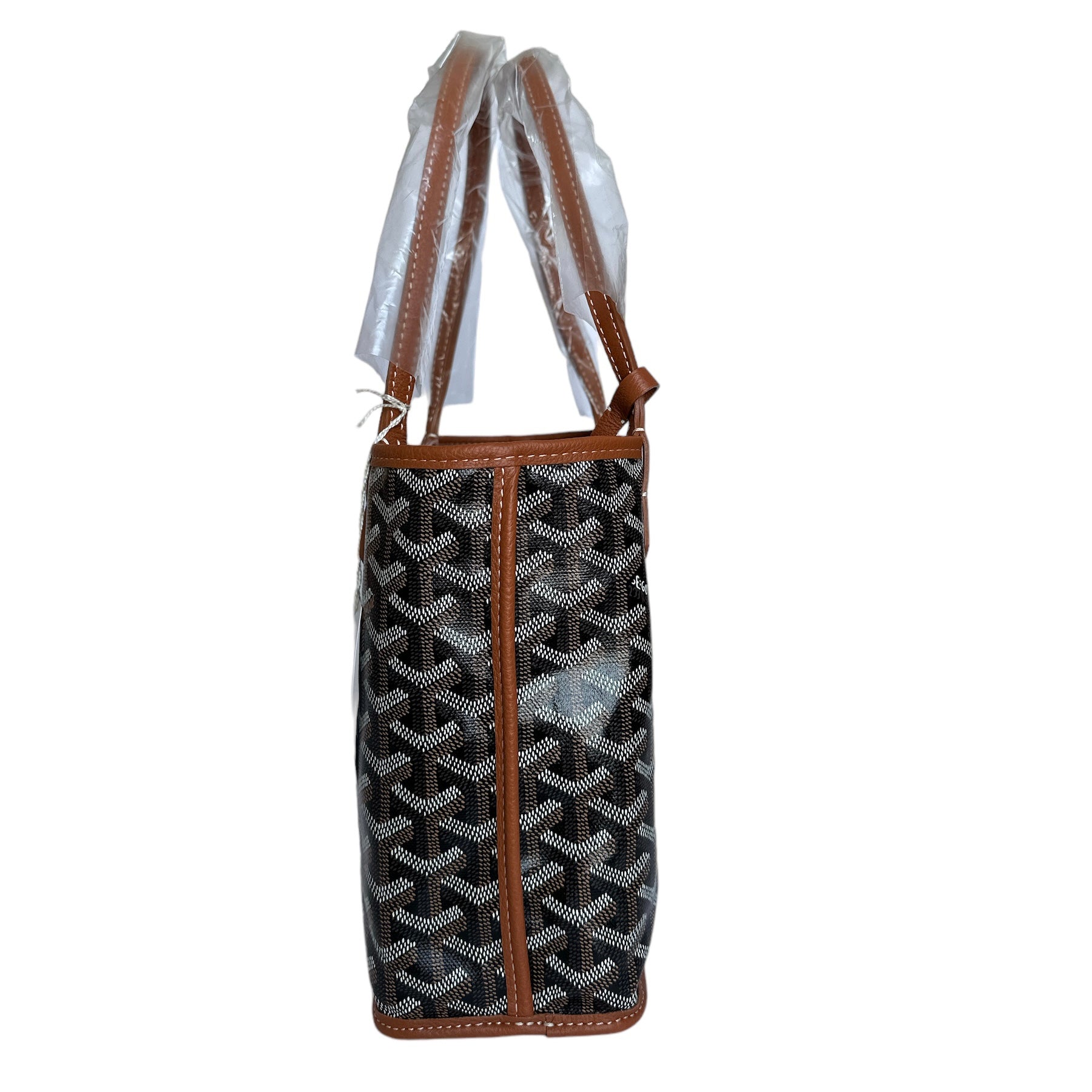 Goyard Mini Anjou Tote - Black/Tan (NWT)