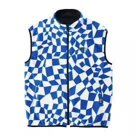 Gramicci Micro Ripstop & Fleece Reversible Vest - Blue Check