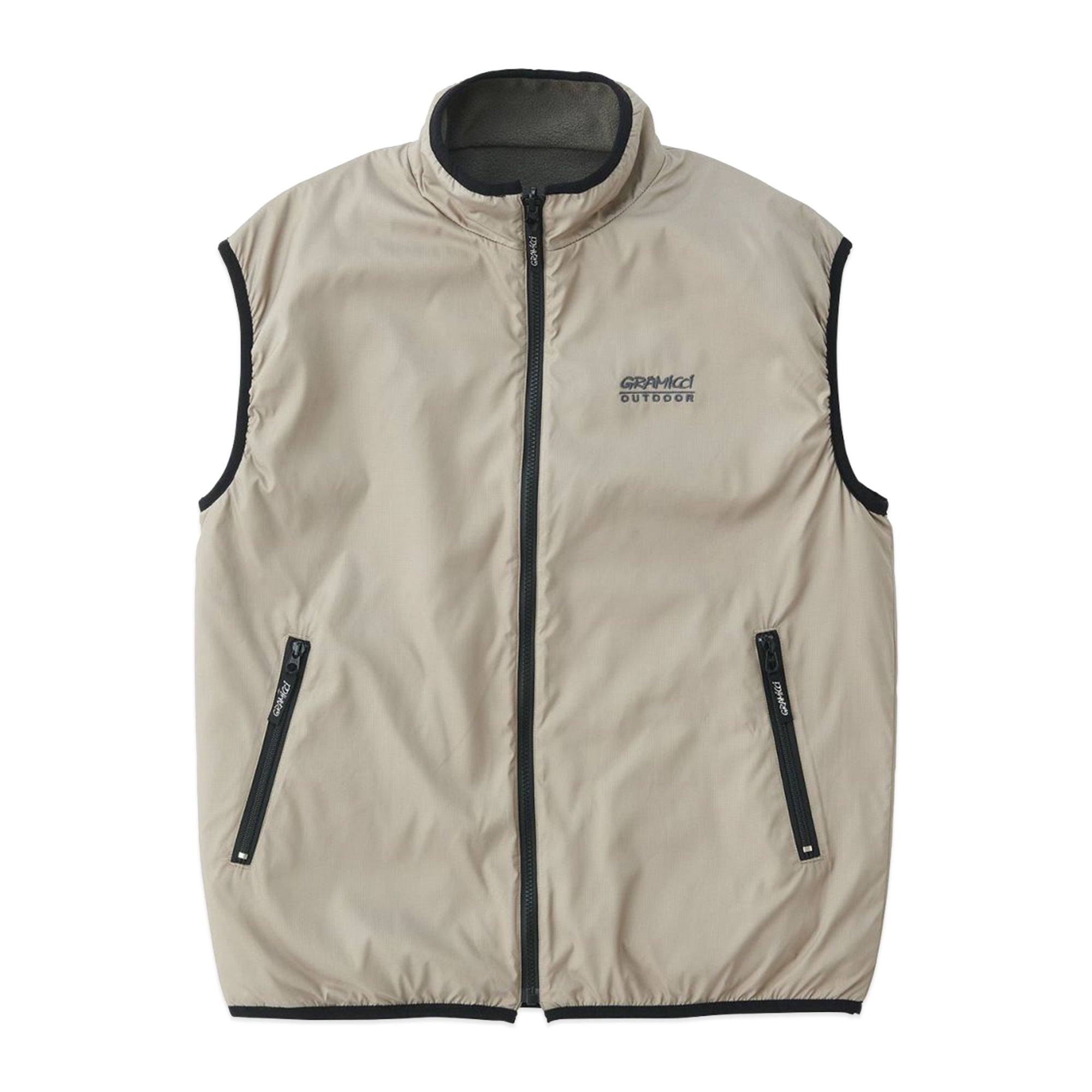 Gramicci Micro Ripstop & Fleece Reversible Vest - Grey